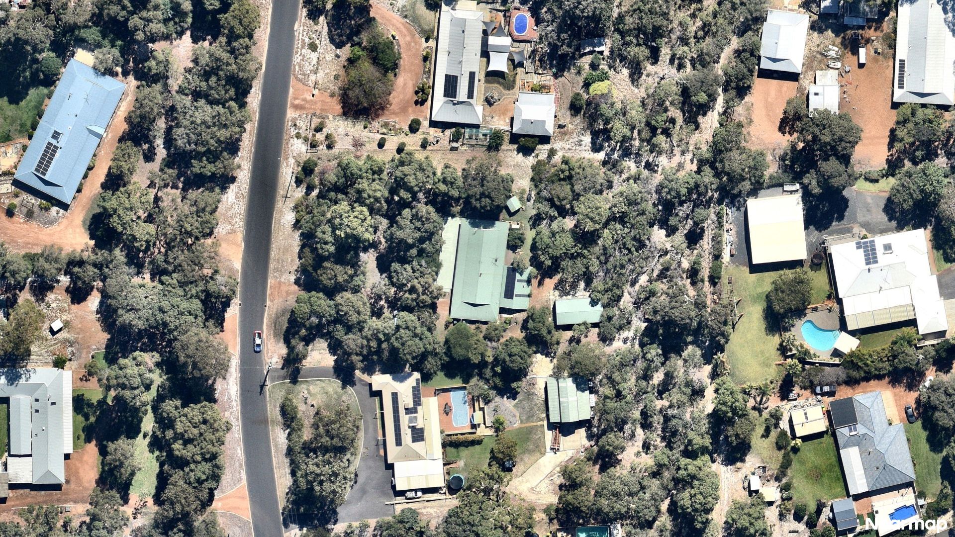 Vertical aerial view