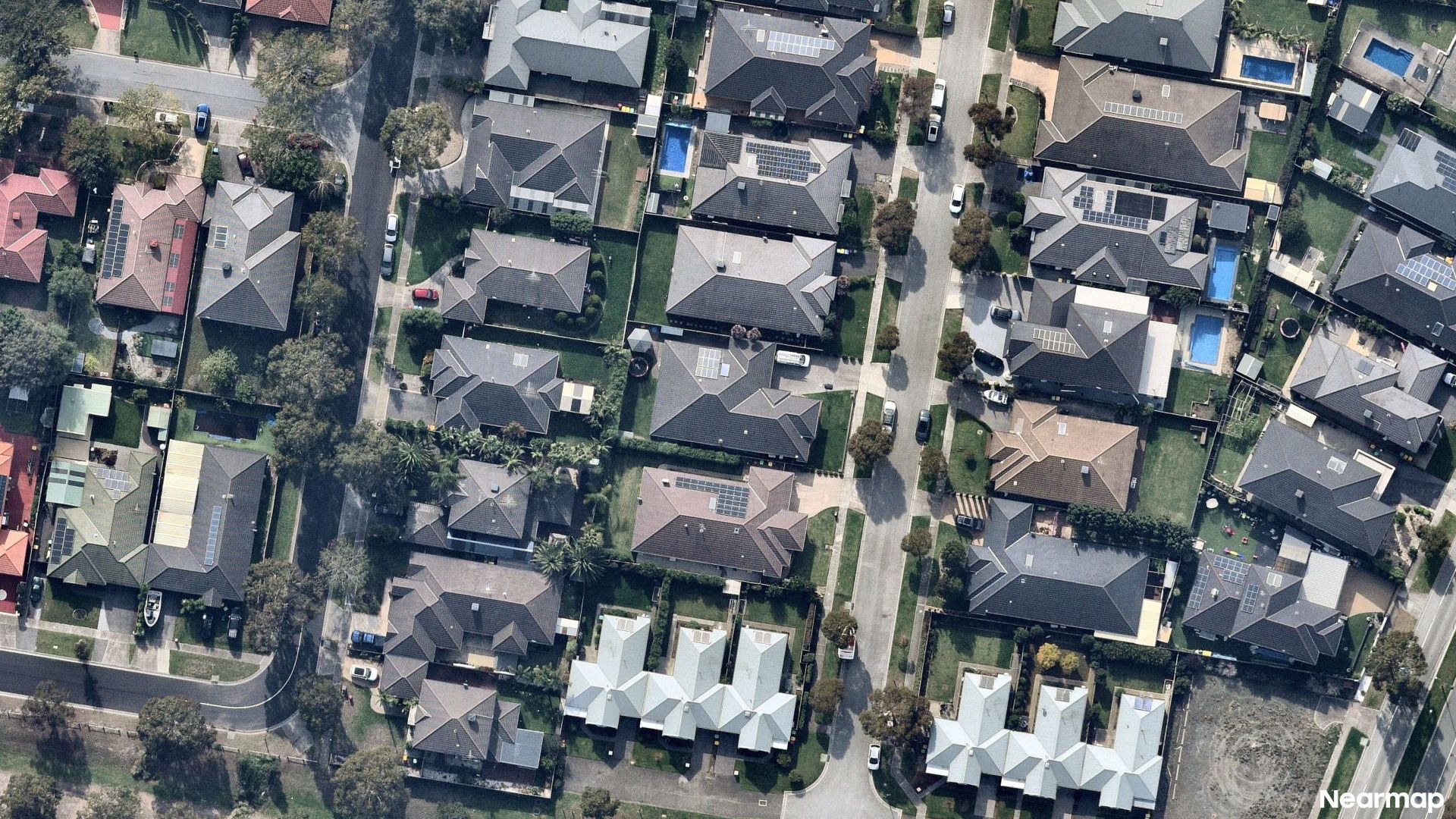 Vertical aerial view