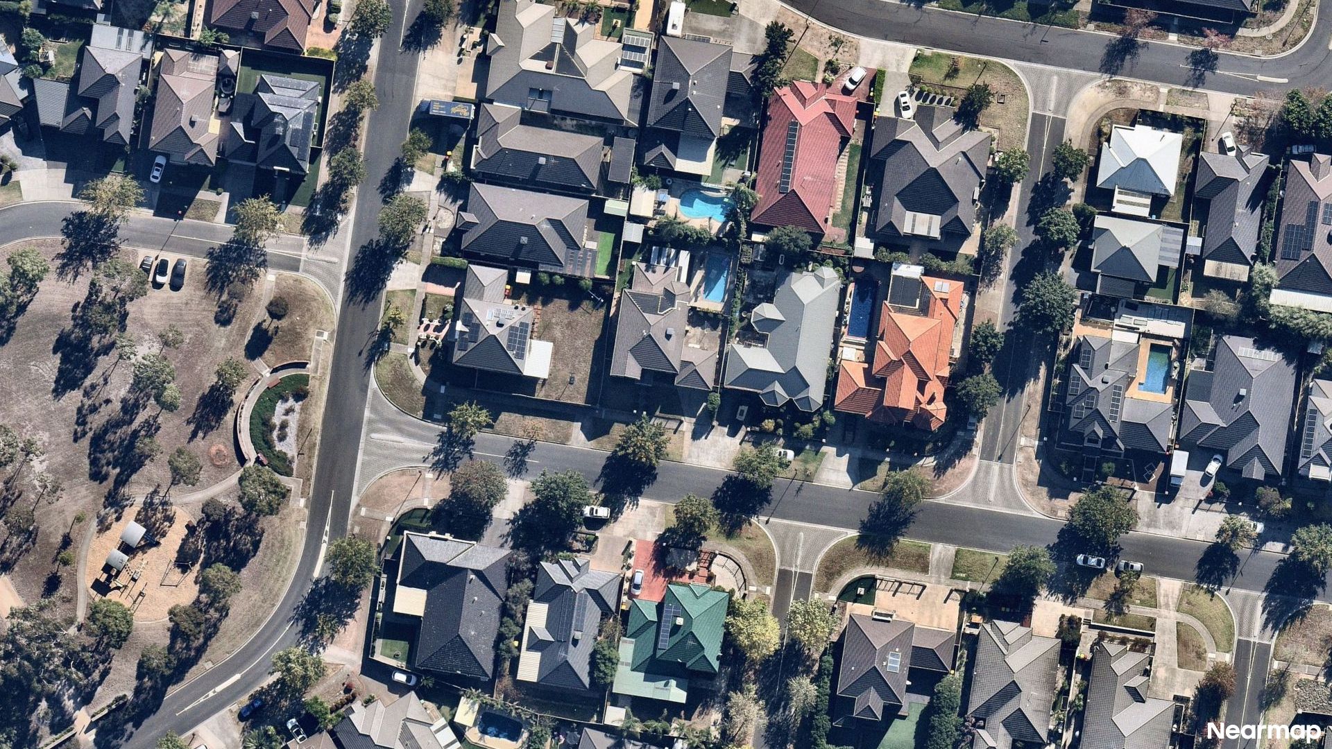 Vertical aerial view
