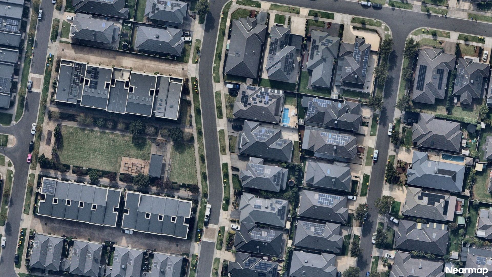 Vertical aerial view