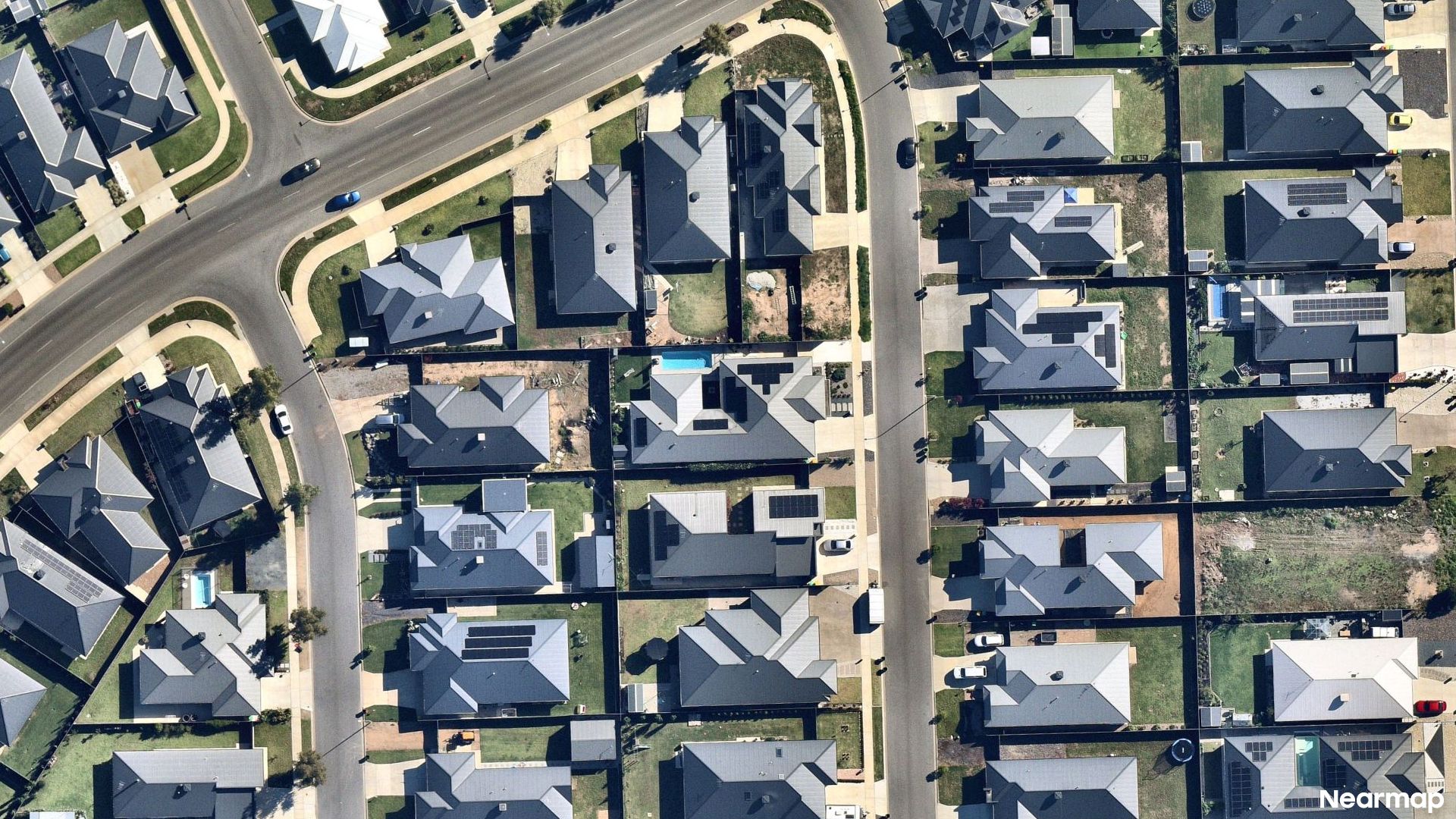 Vertical aerial view