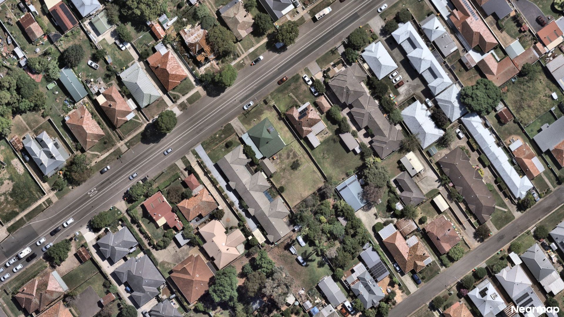 Vertical aerial view
