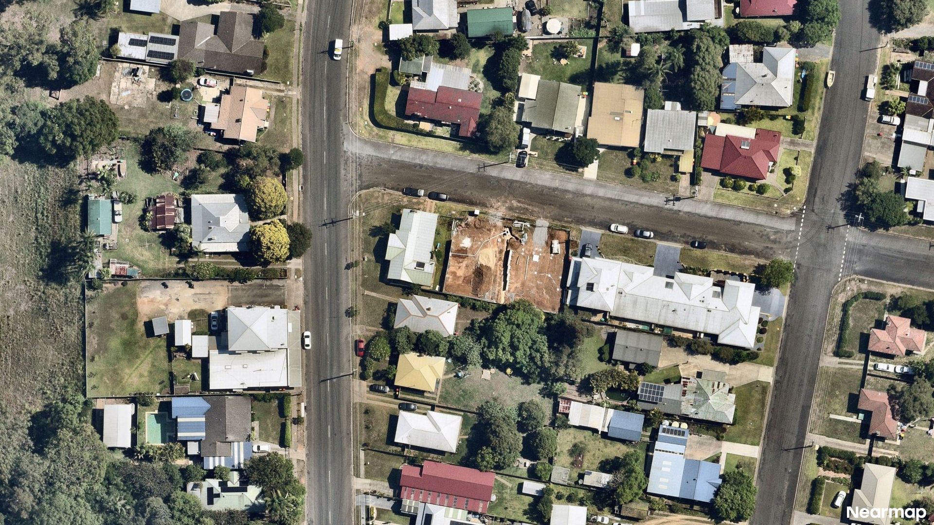 Vertical aerial view