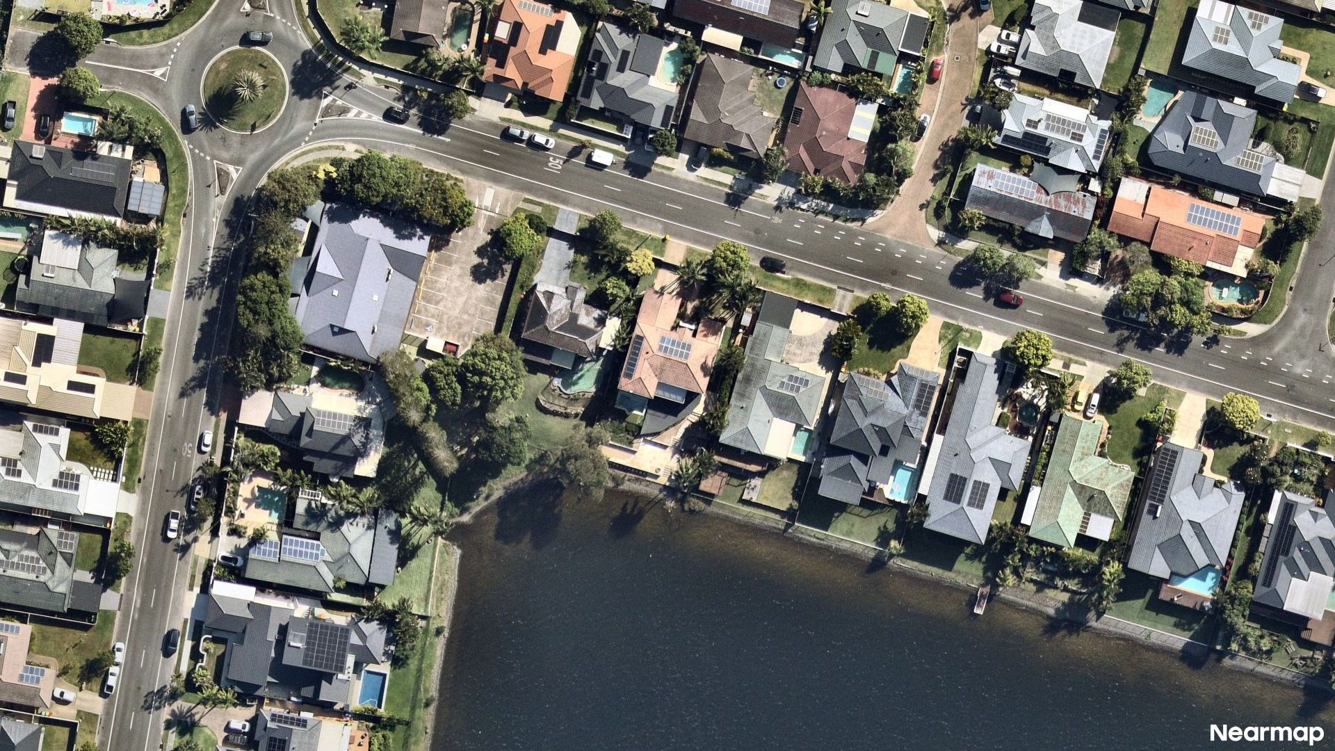 Vertical aerial view