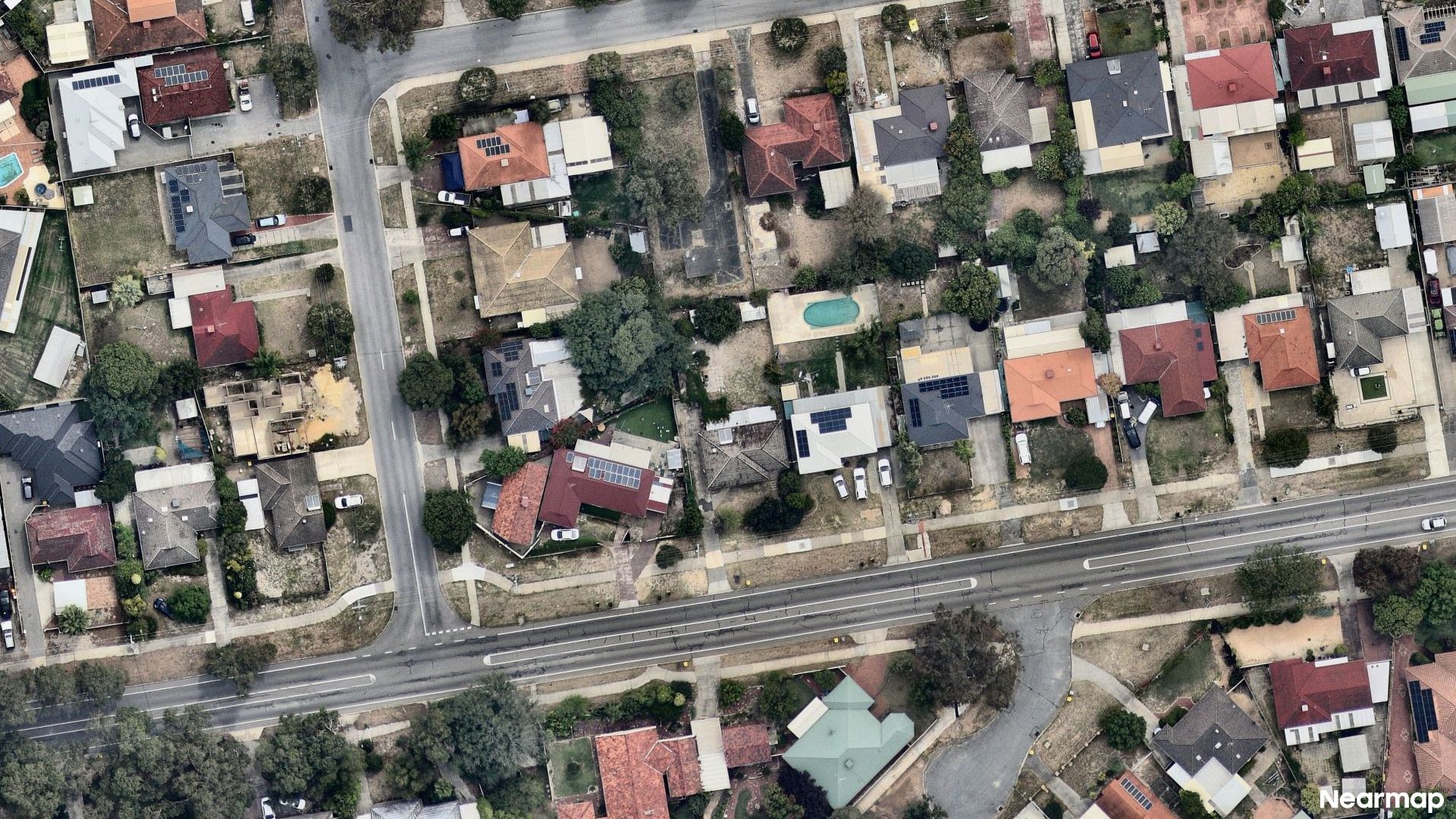 Vertical aerial view