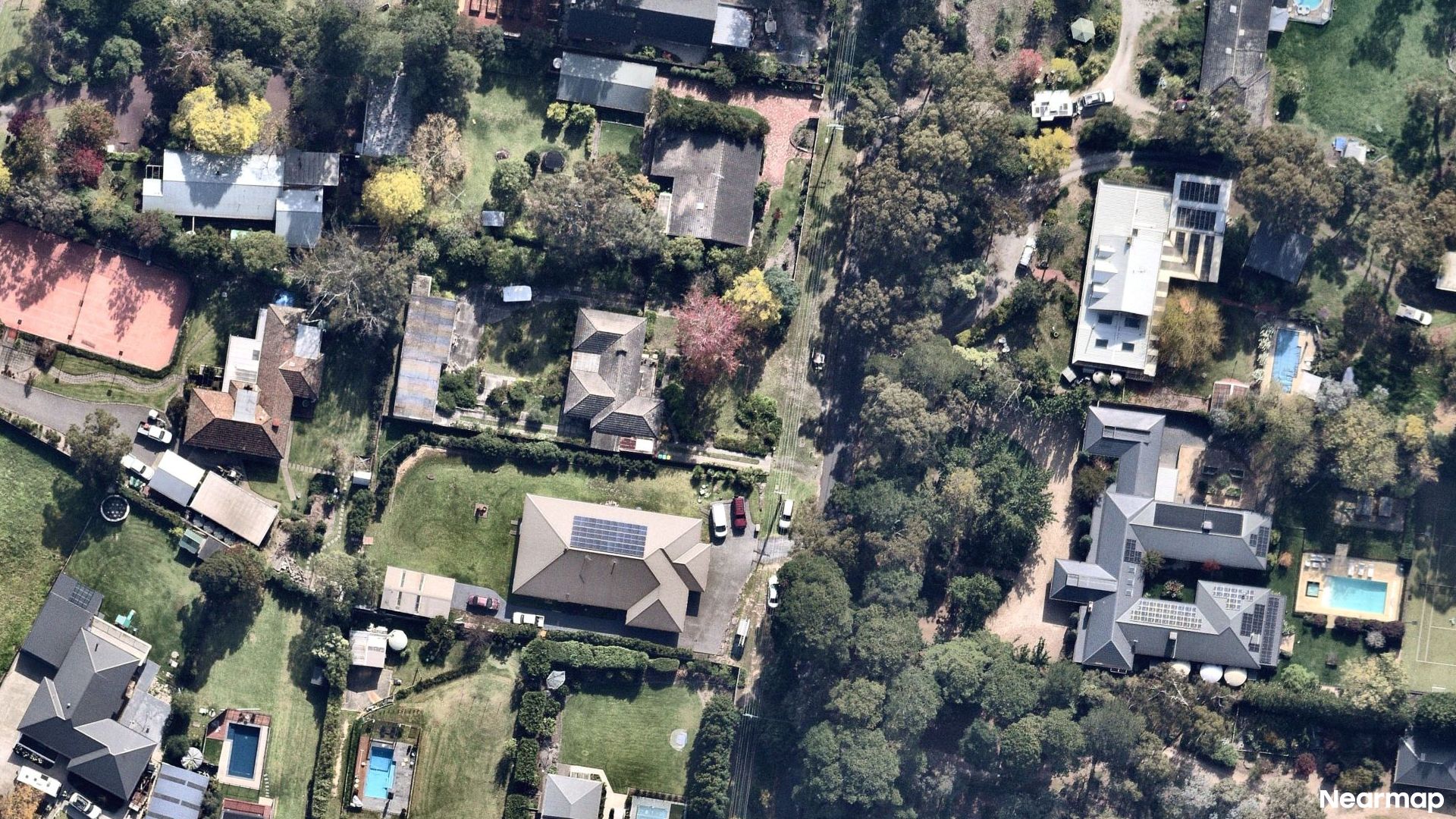 Vertical aerial view
