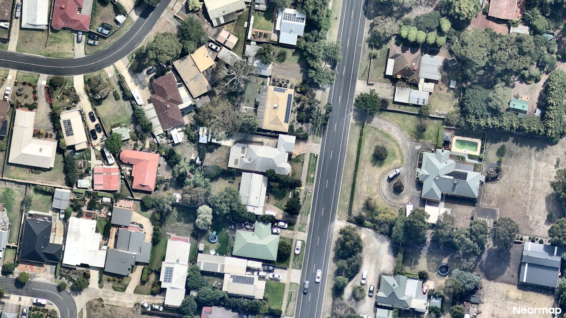 Vertical aerial view