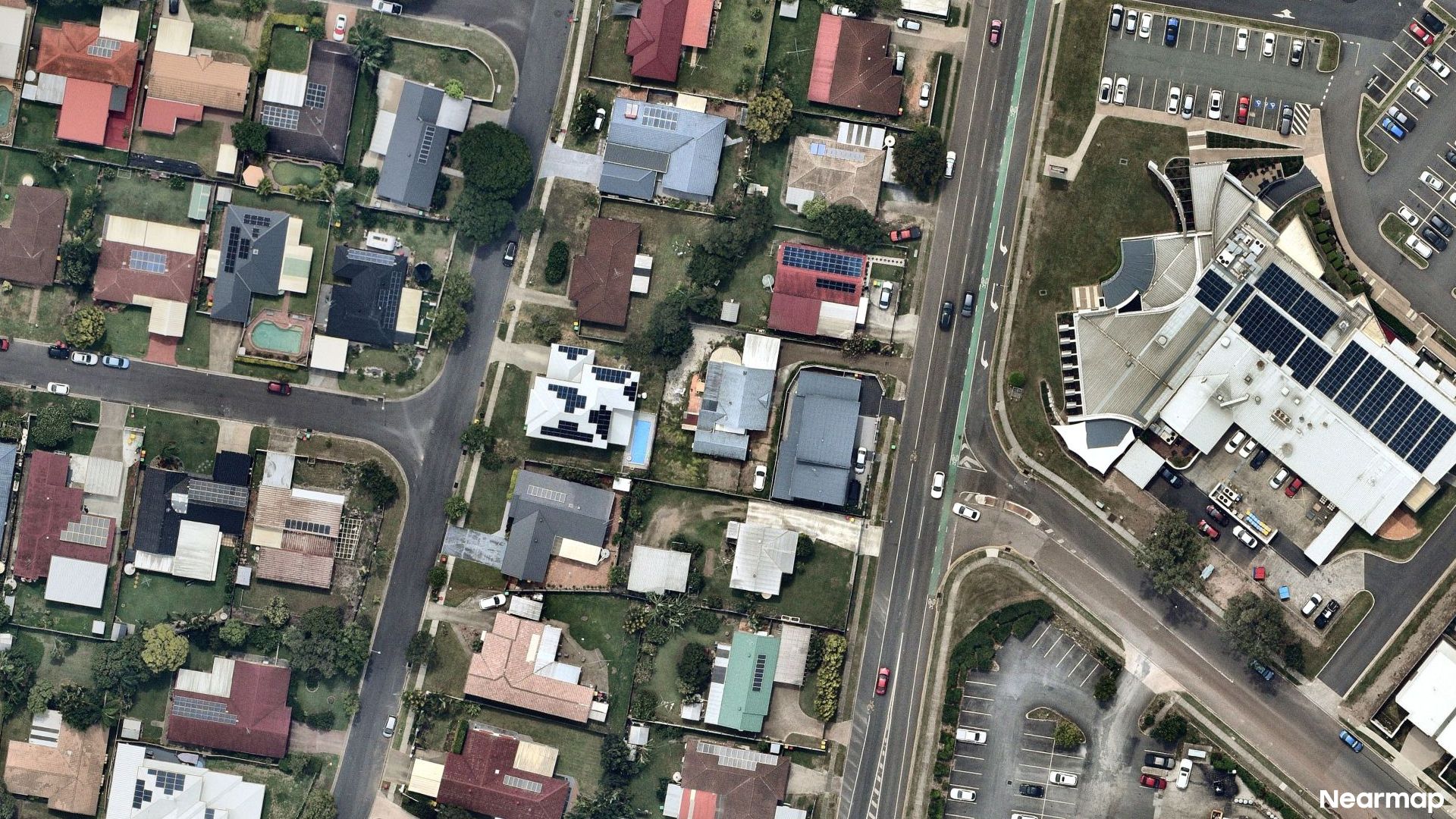 Vertical aerial view