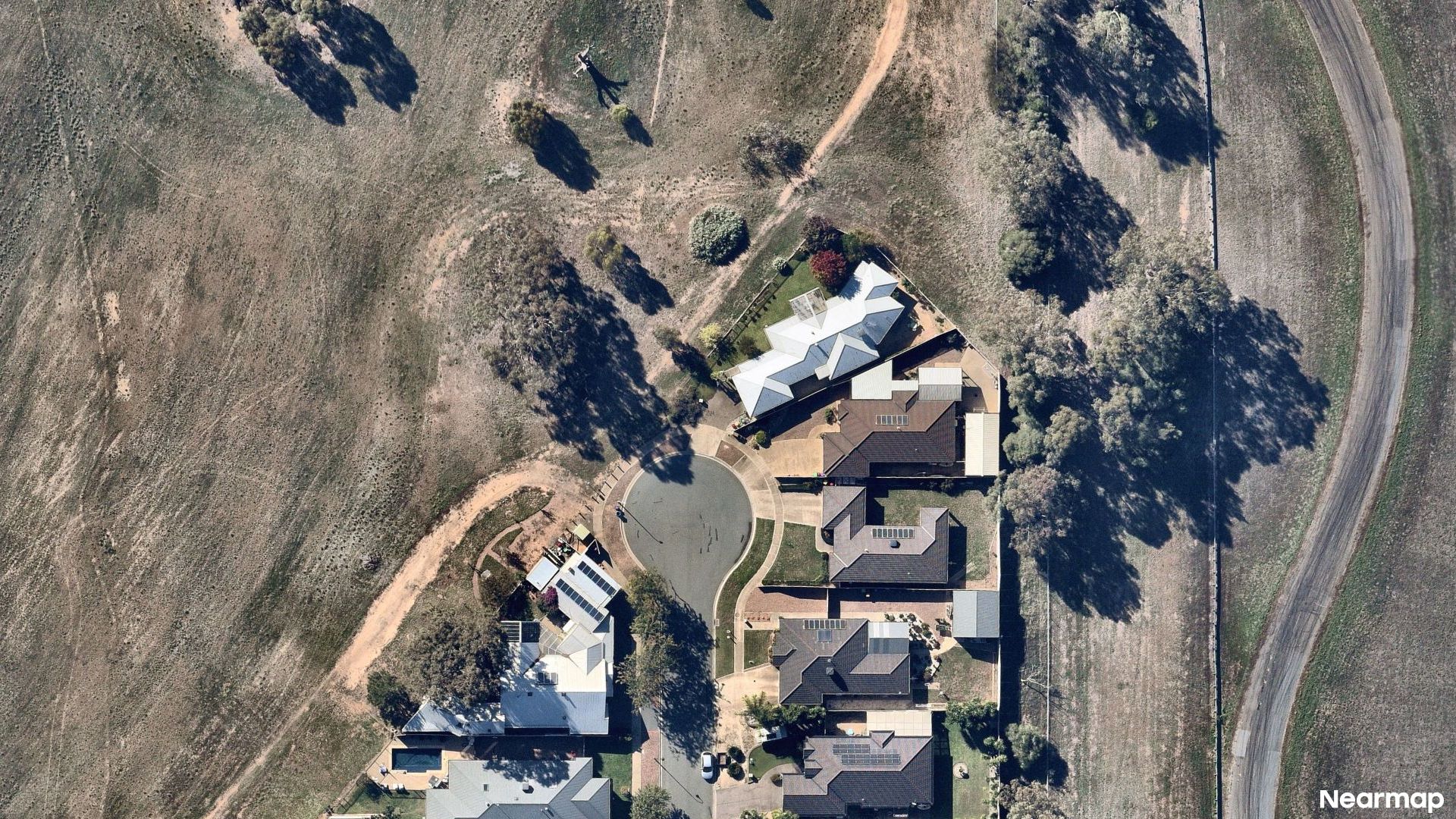 Vertical aerial view