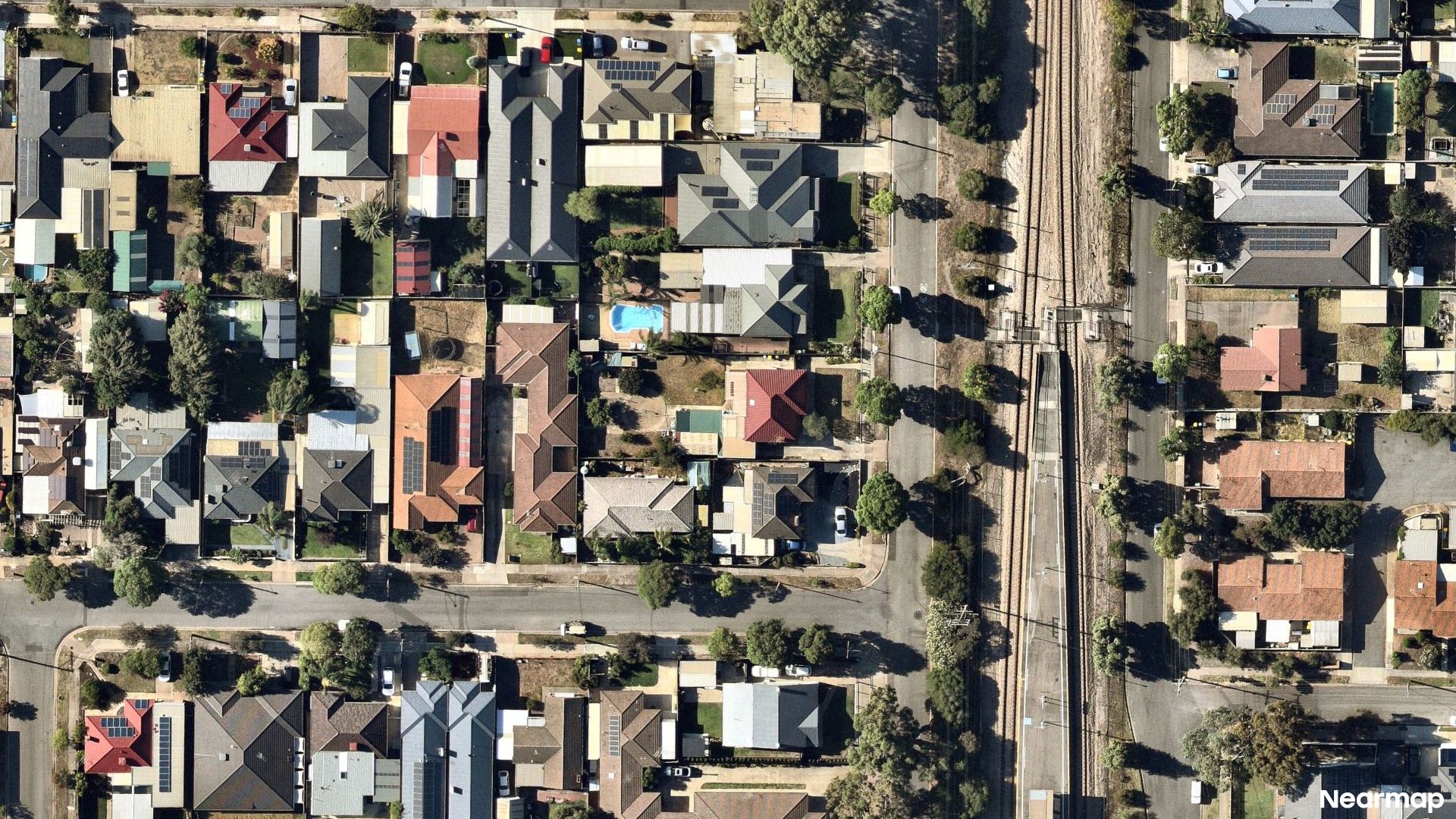 Vertical aerial view