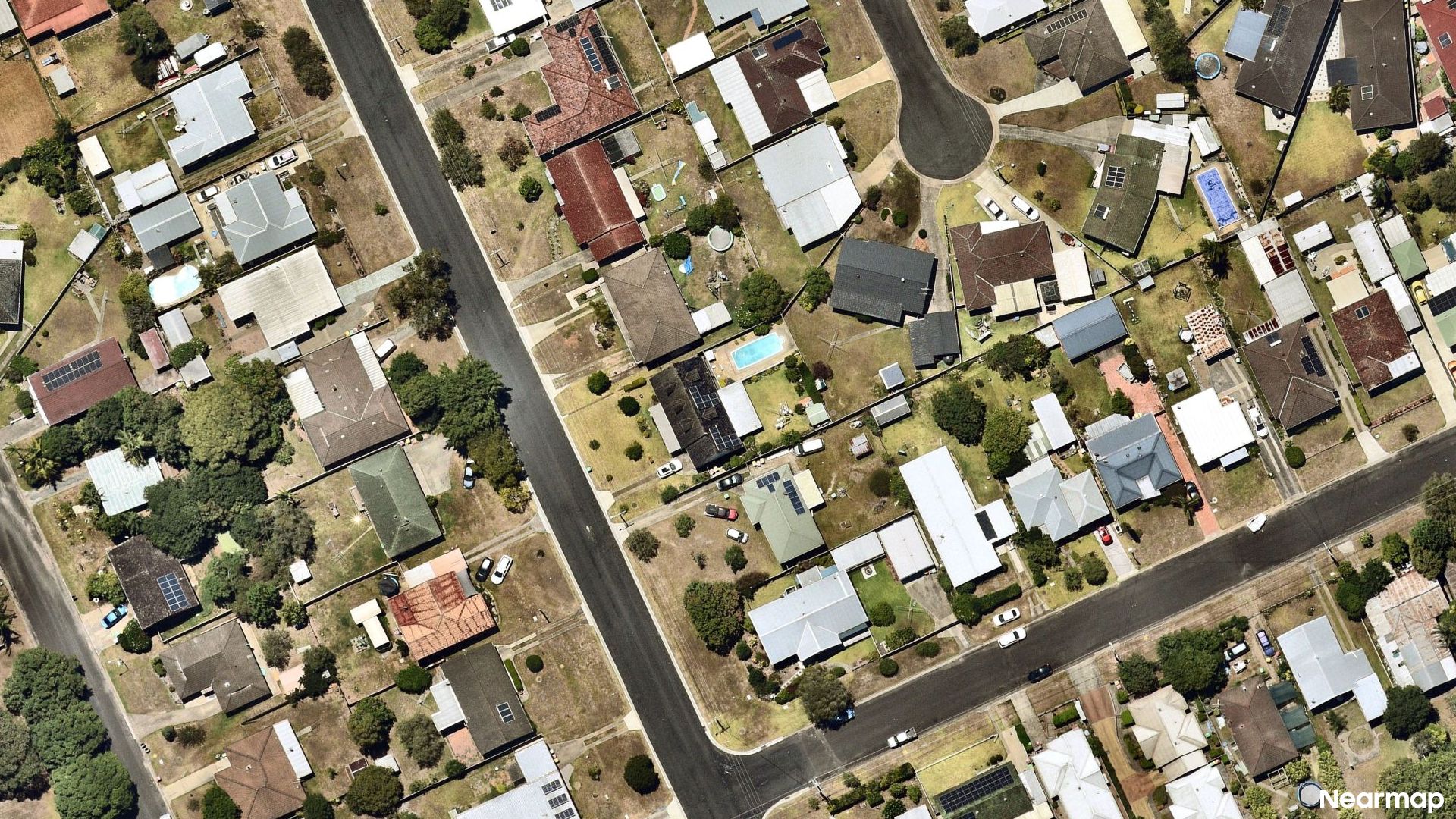 Vertical aerial view