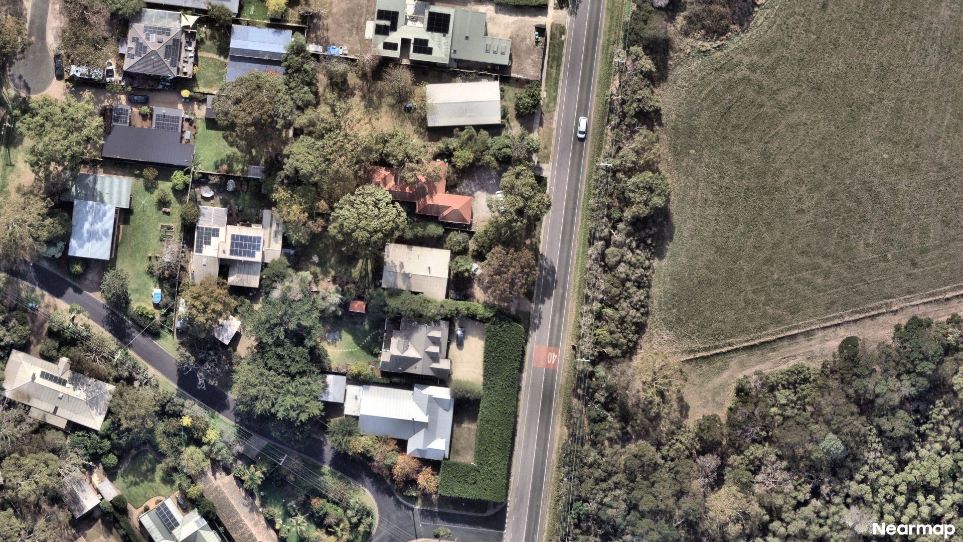 Vertical aerial view