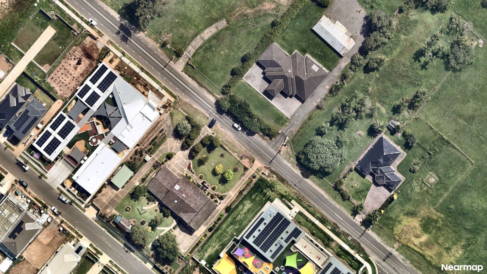 Vertical aerial view