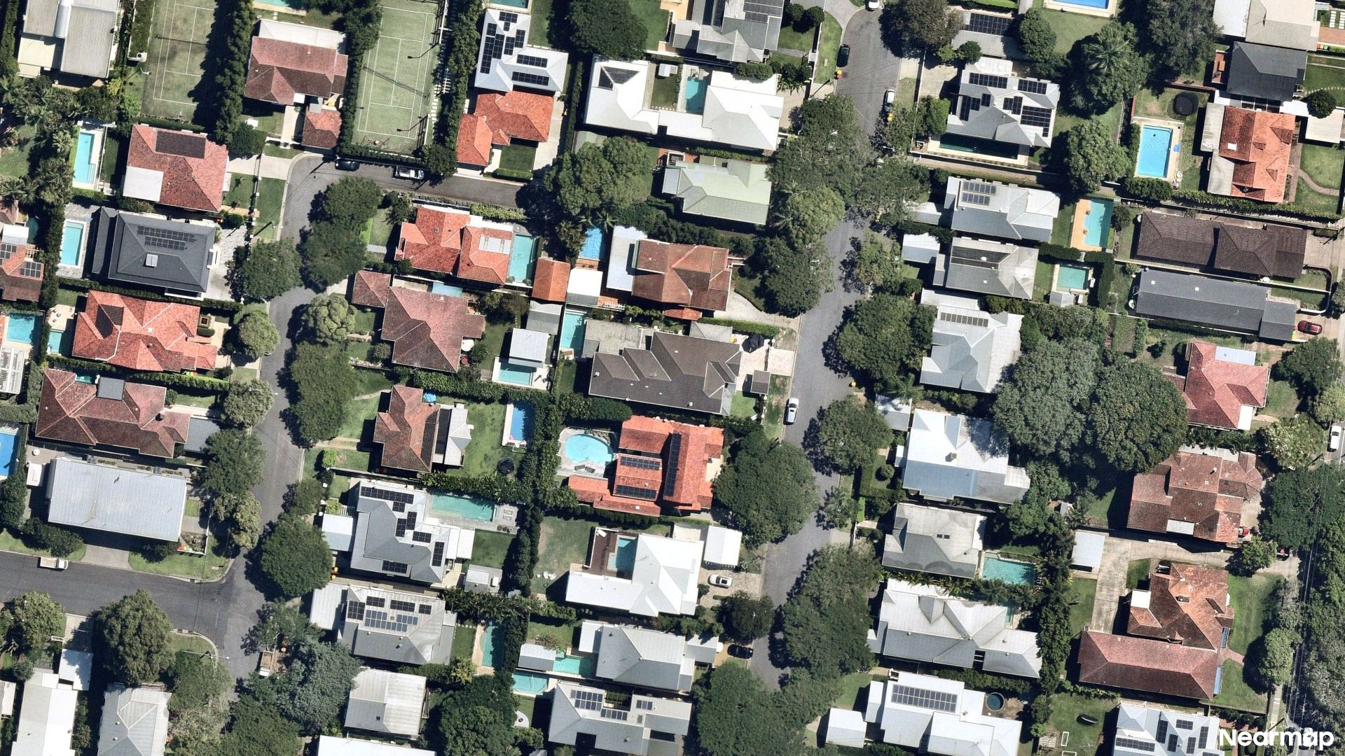 Vertical aerial view