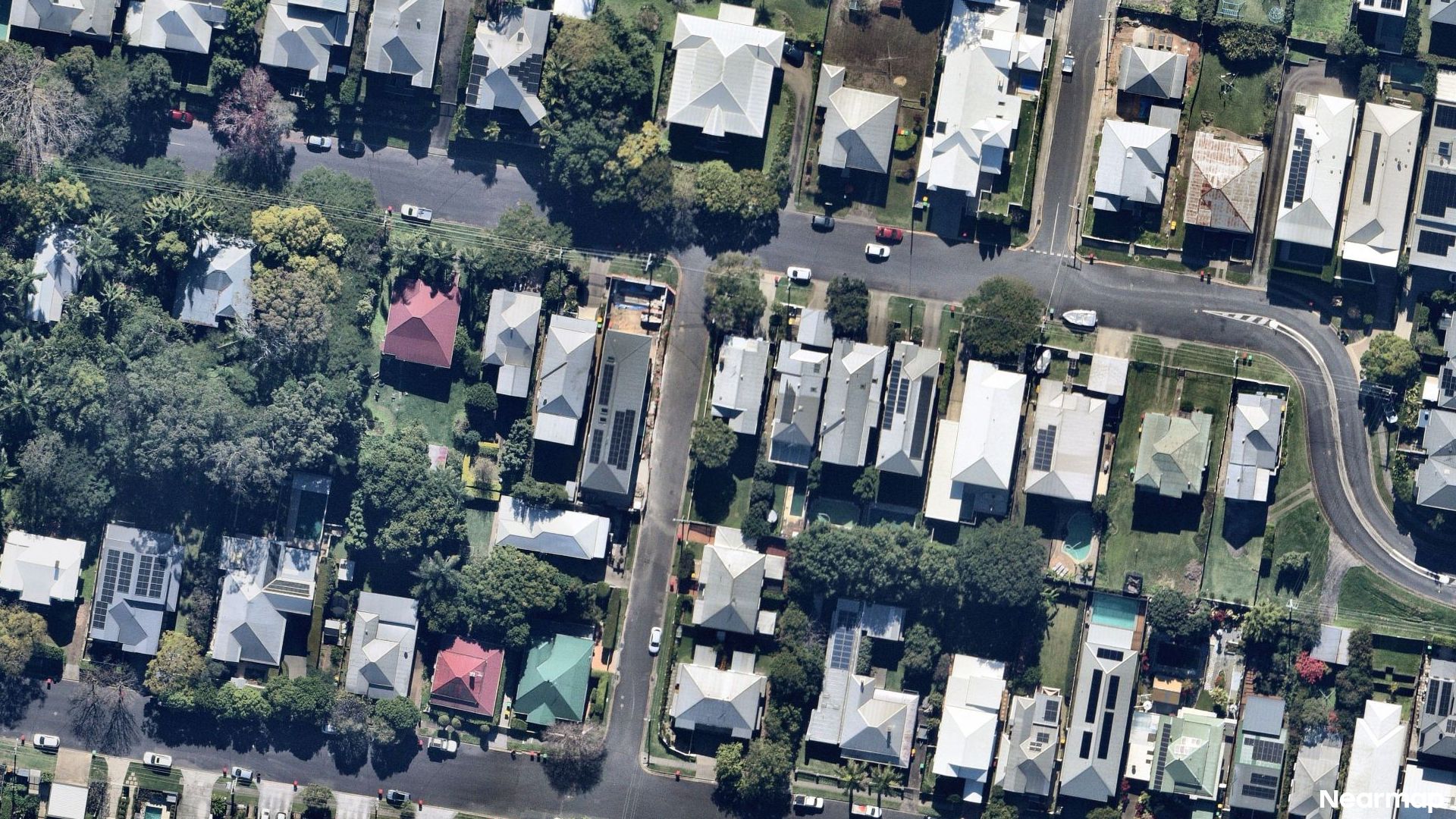 Vertical aerial view