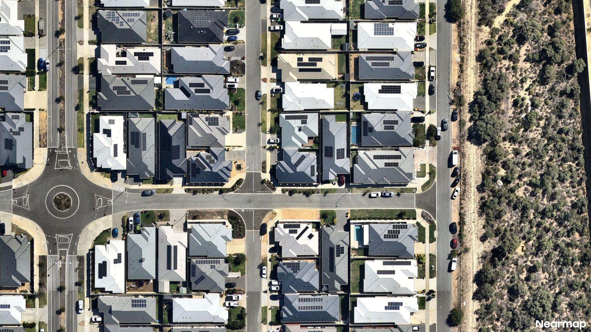 Vertical aerial view