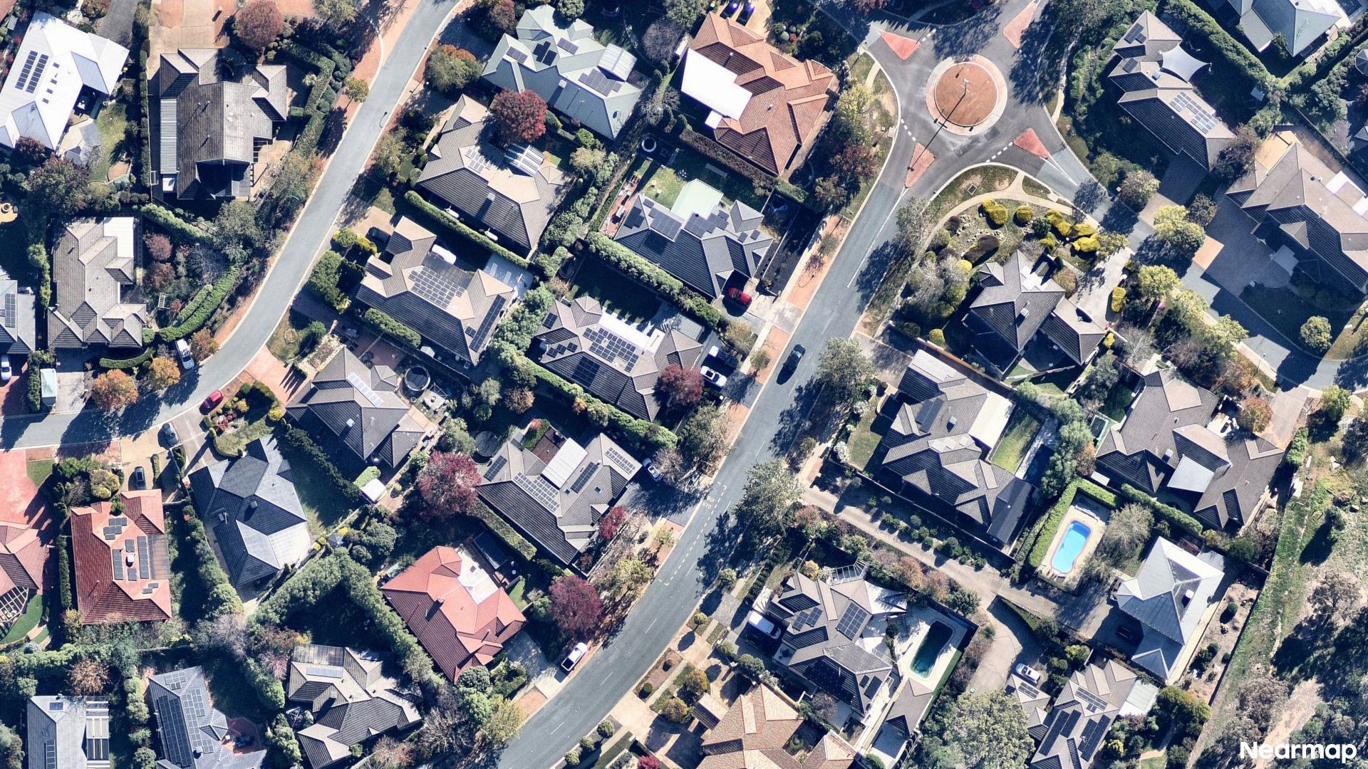 Vertical aerial view