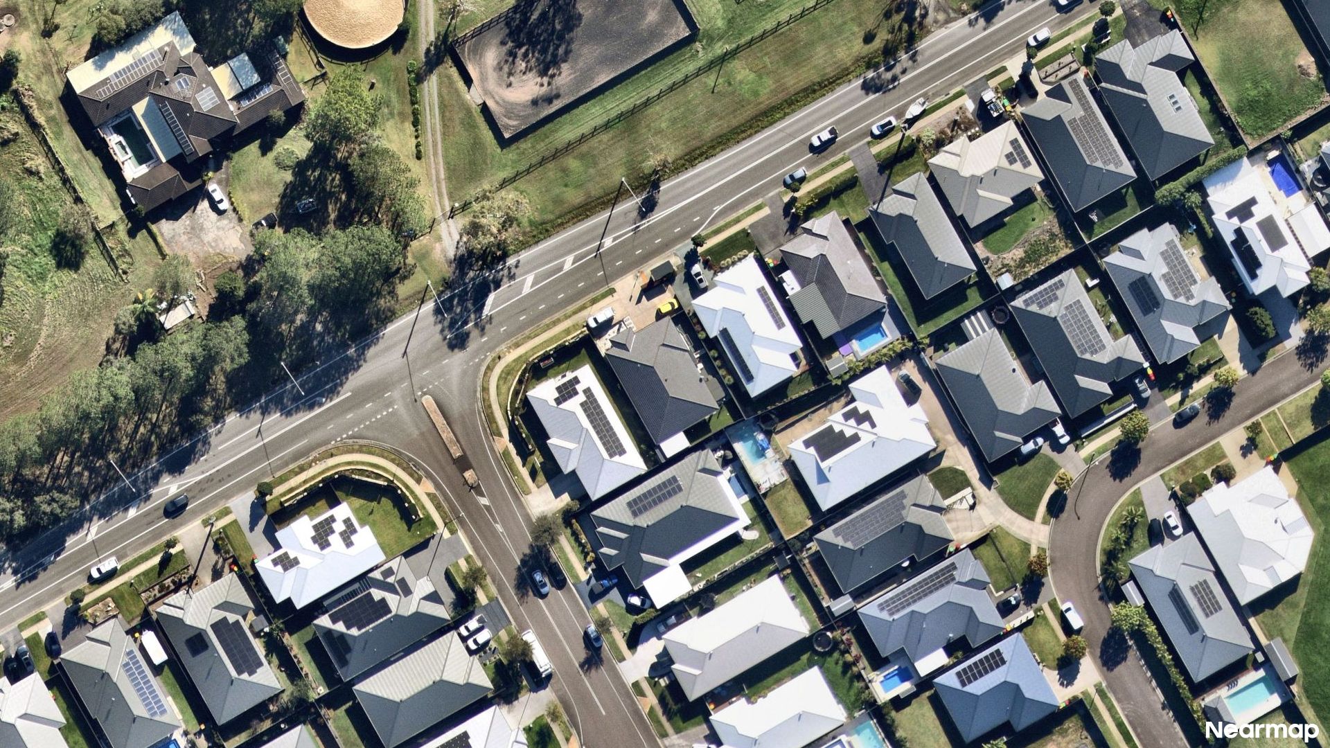 Vertical aerial view