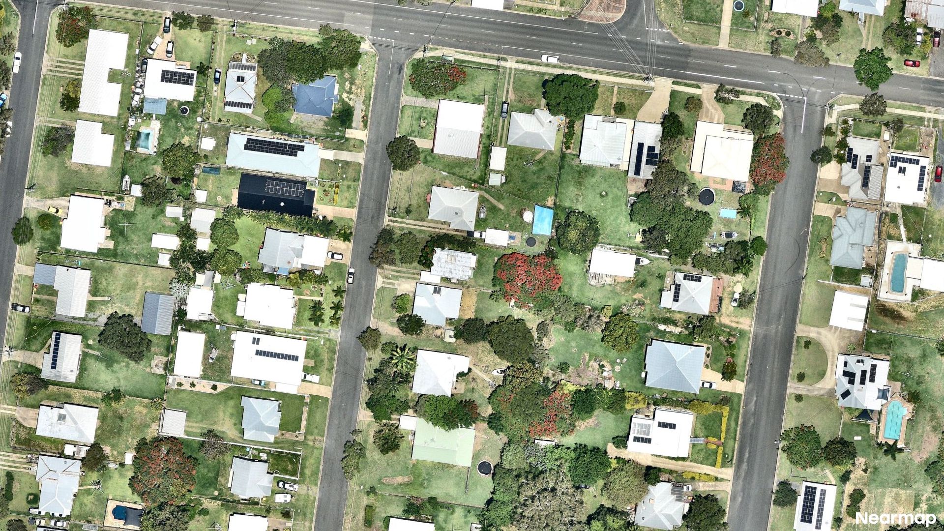 Vertical aerial view