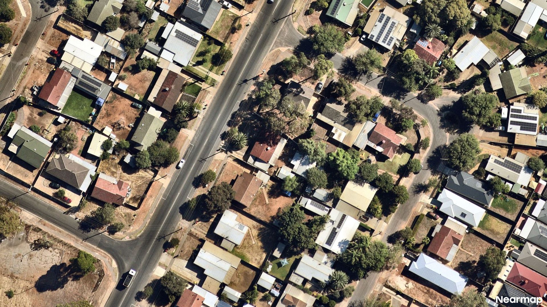 Vertical aerial view