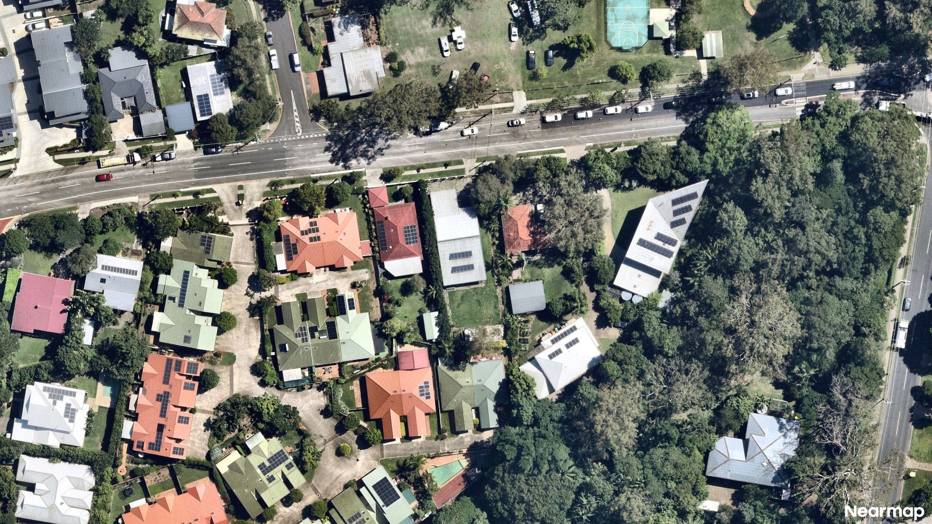 Vertical aerial view