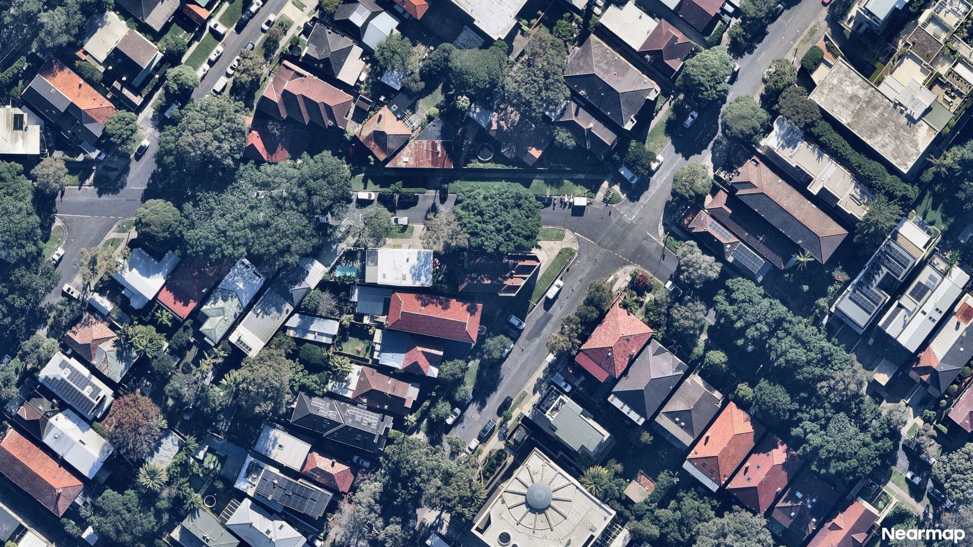 Vertical aerial view