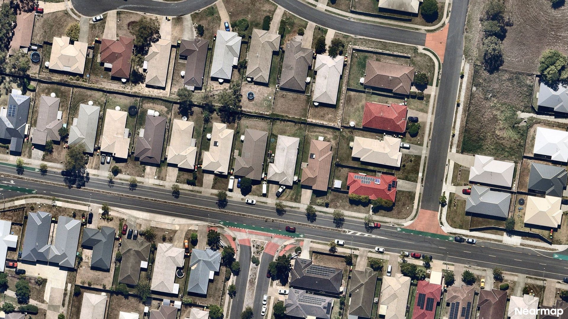 Vertical aerial view