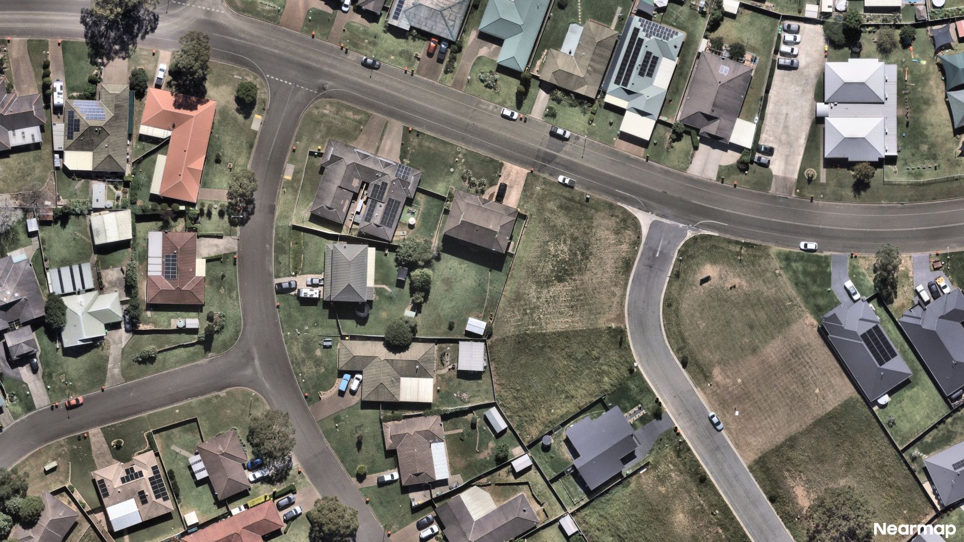 Vertical aerial view