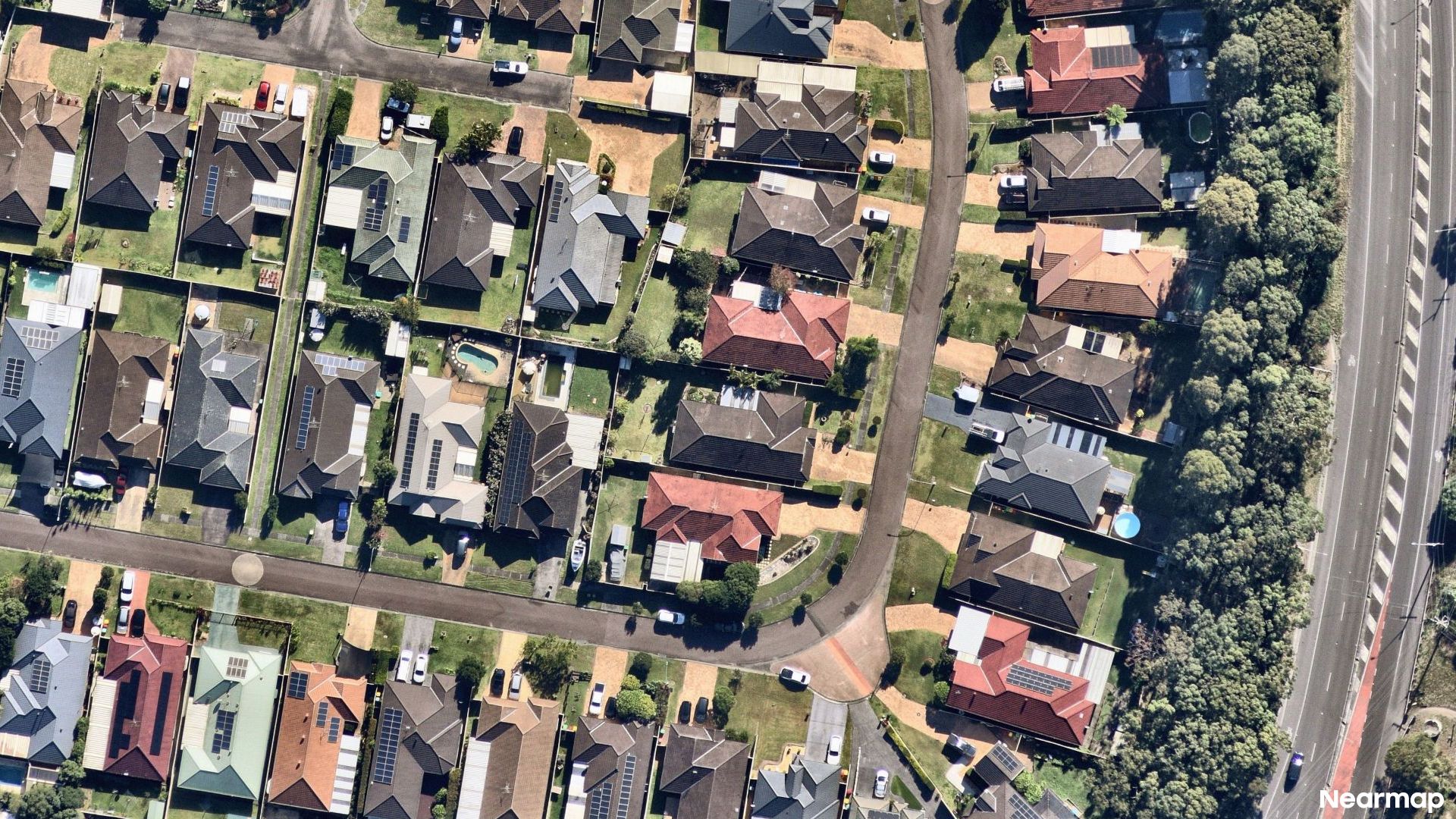Vertical aerial view