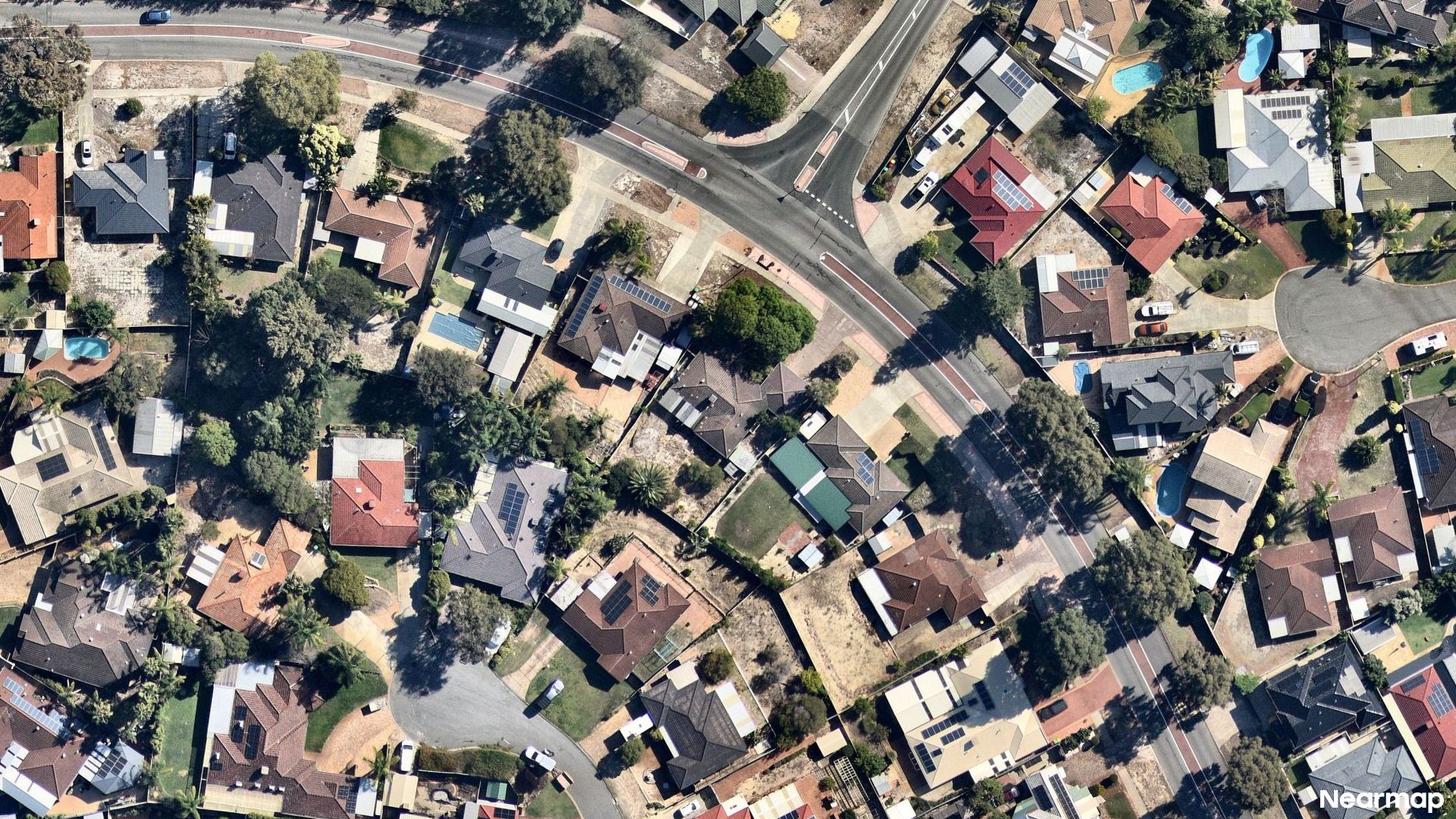 Vertical aerial view