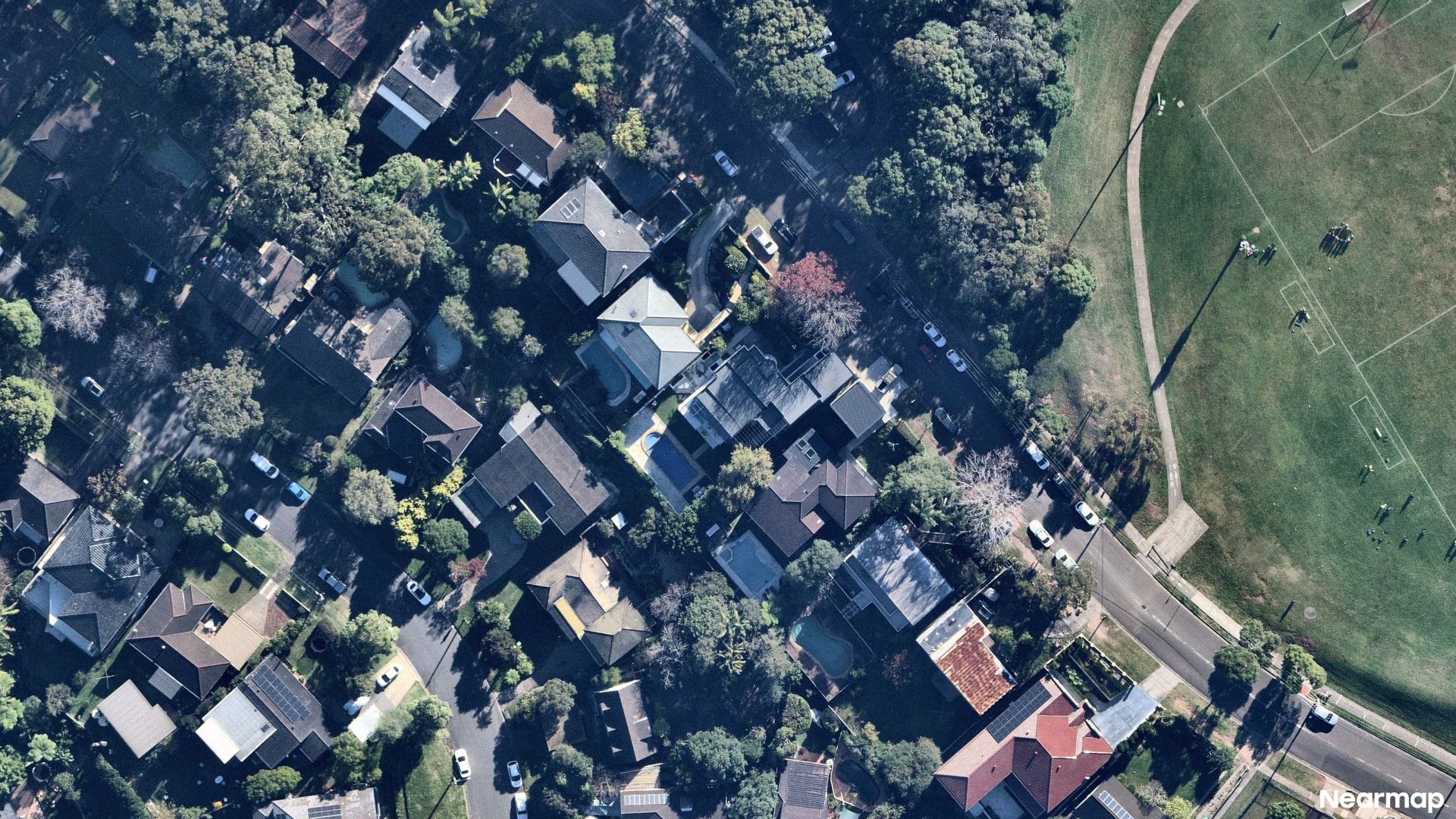 Vertical aerial view