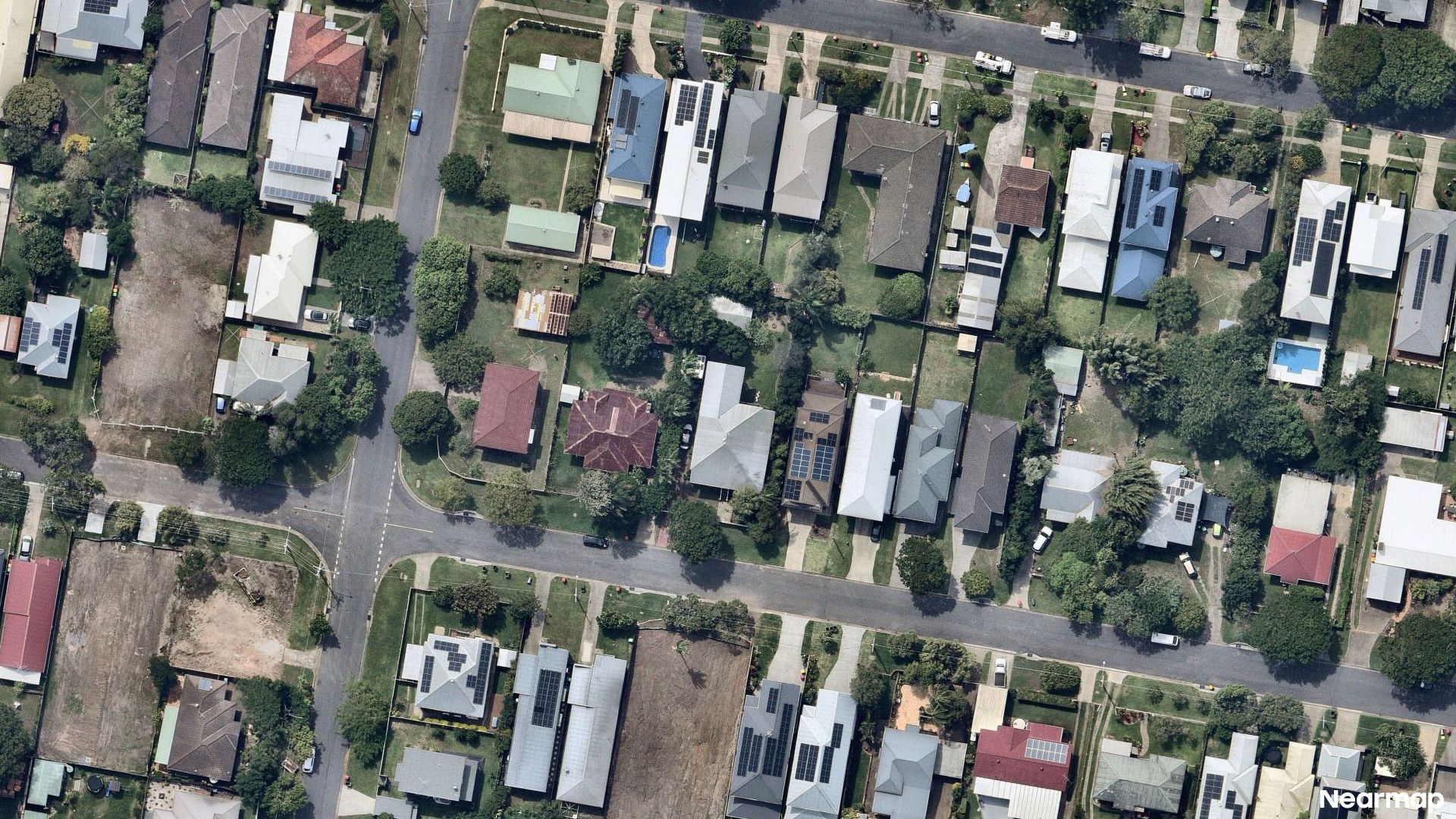 Vertical aerial view