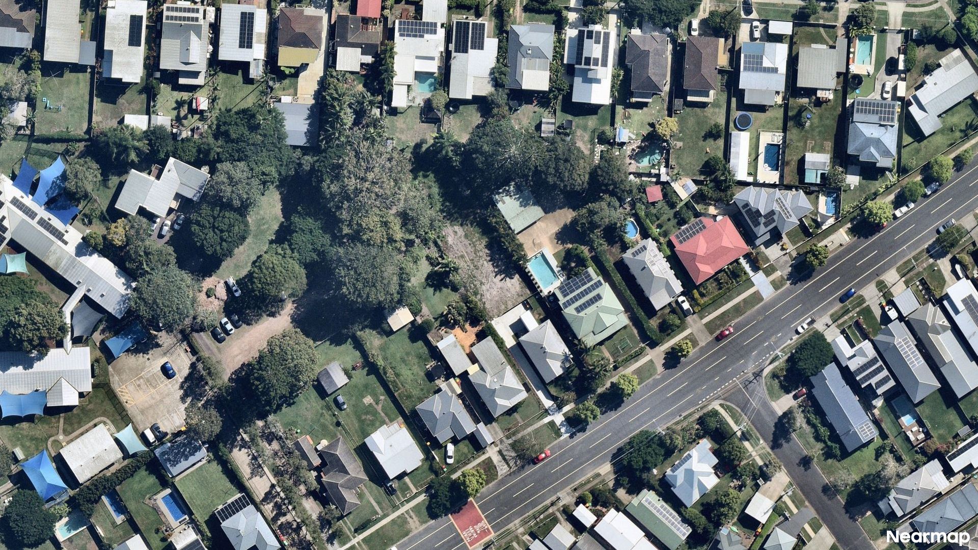 Vertical aerial view
