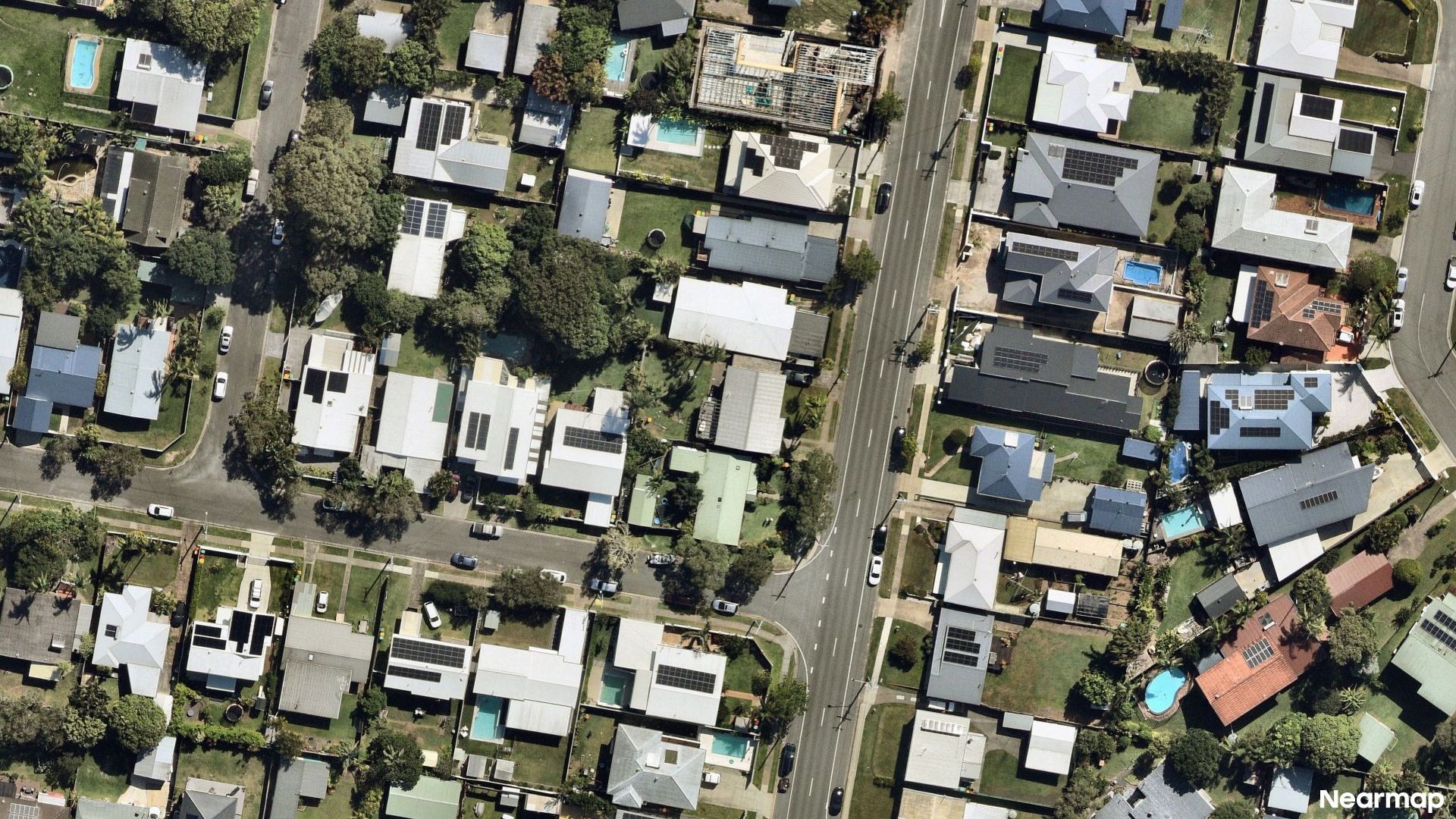 Vertical aerial view