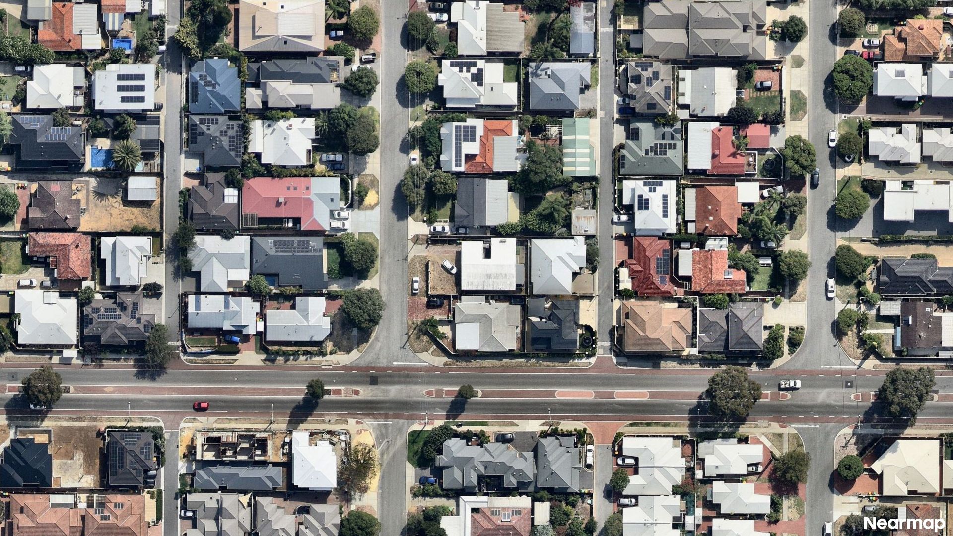Vertical aerial view