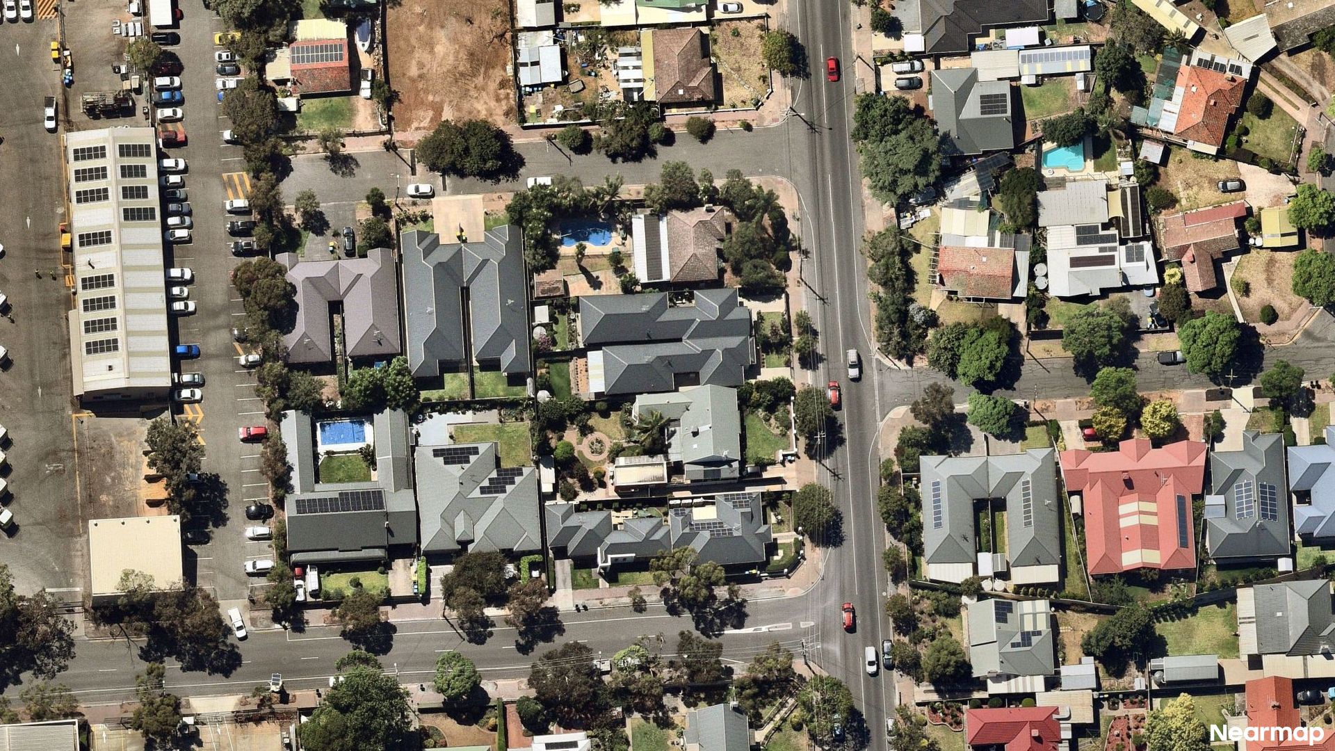 Vertical aerial view