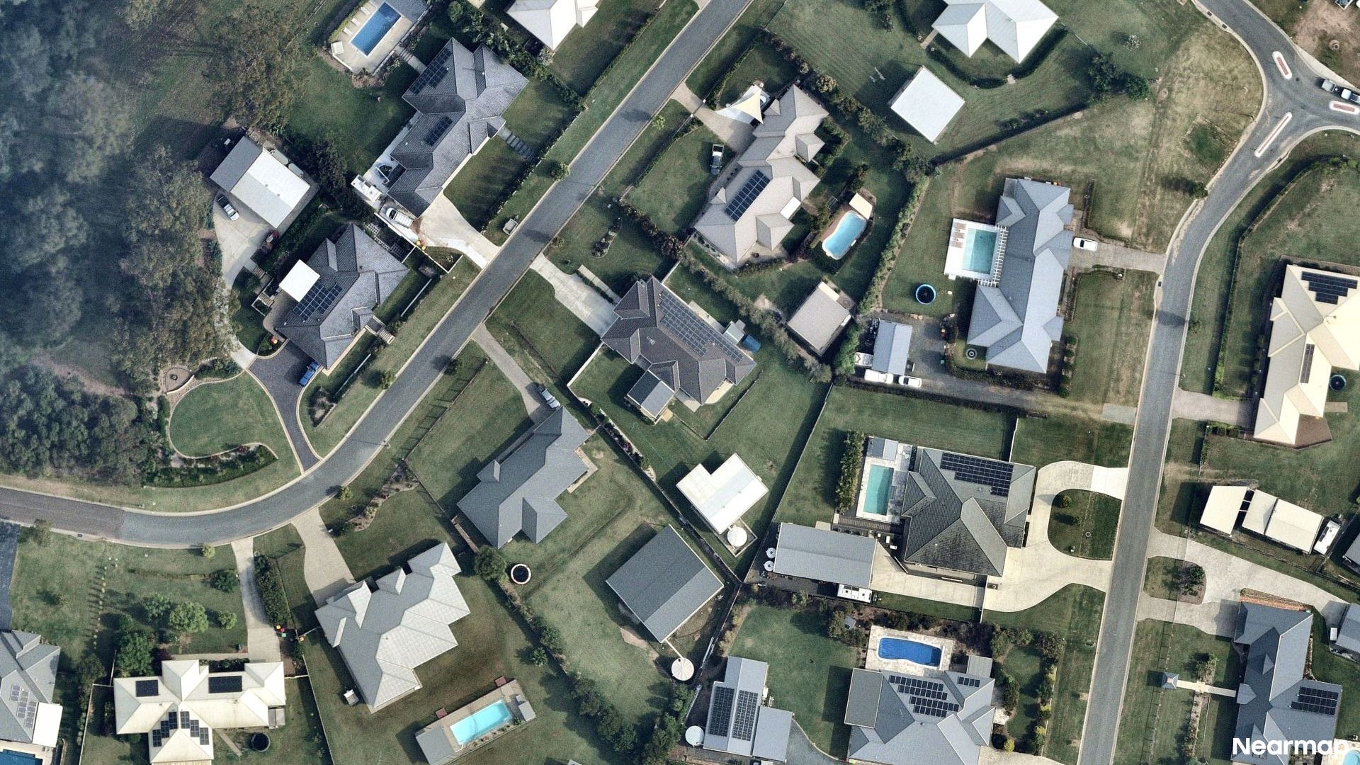 Vertical aerial view