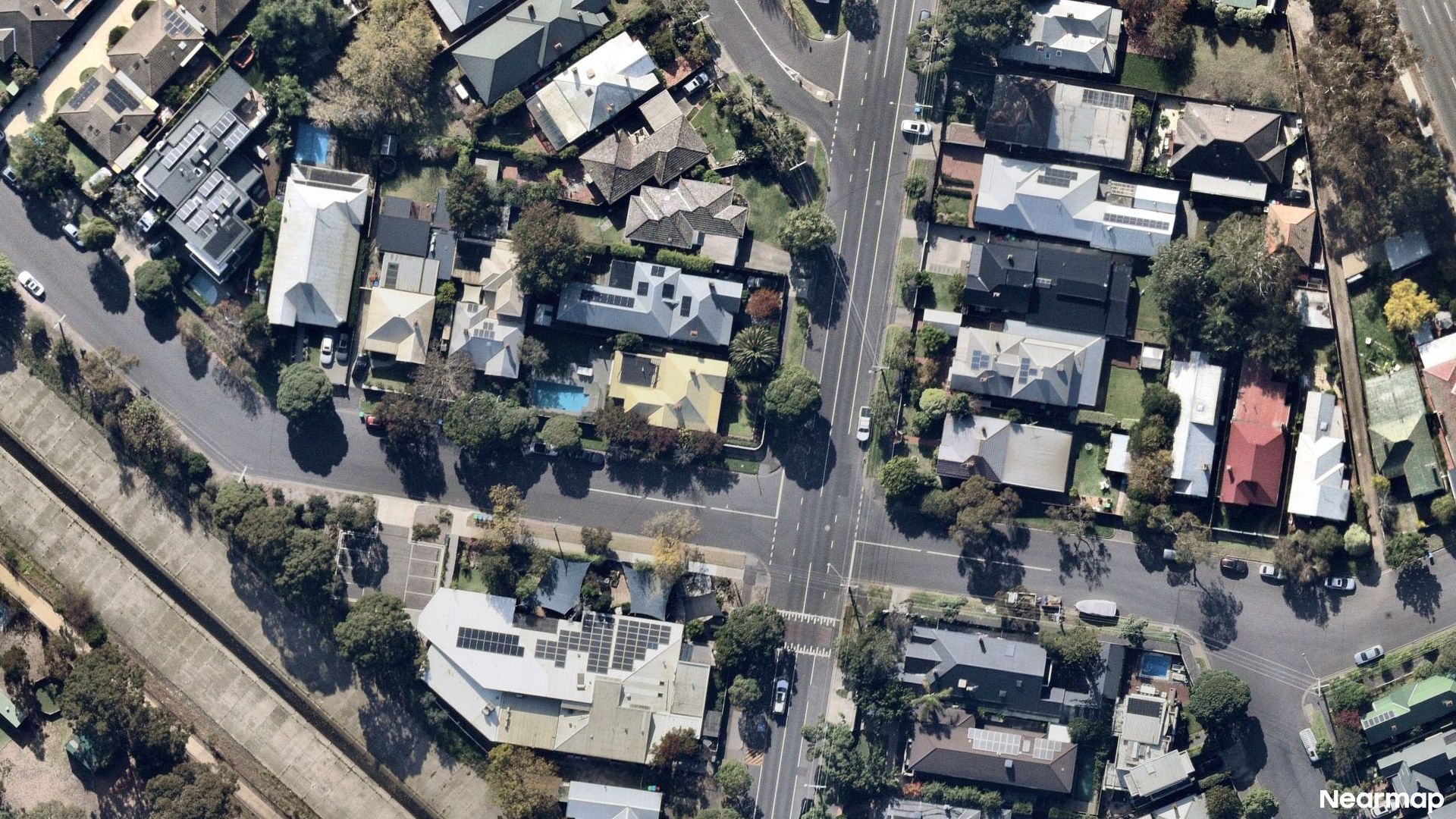 Vertical aerial view
