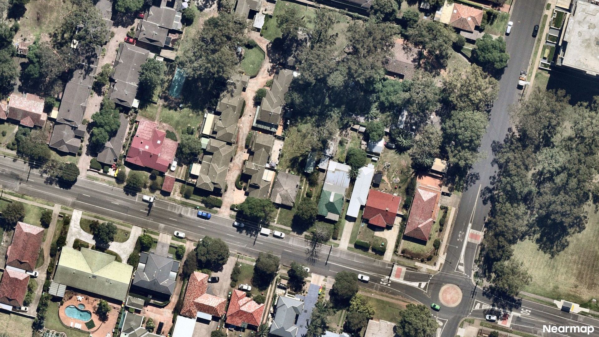 Vertical aerial view