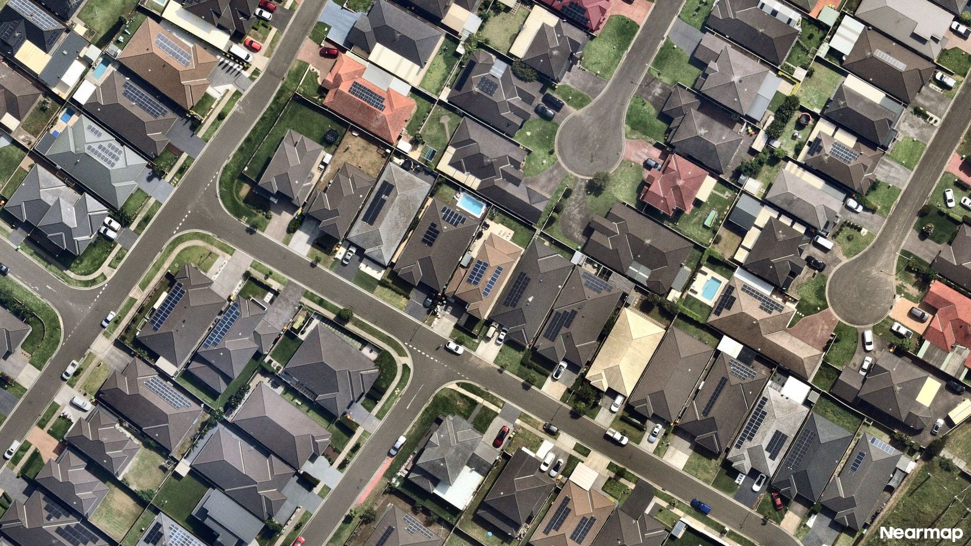 Vertical aerial view