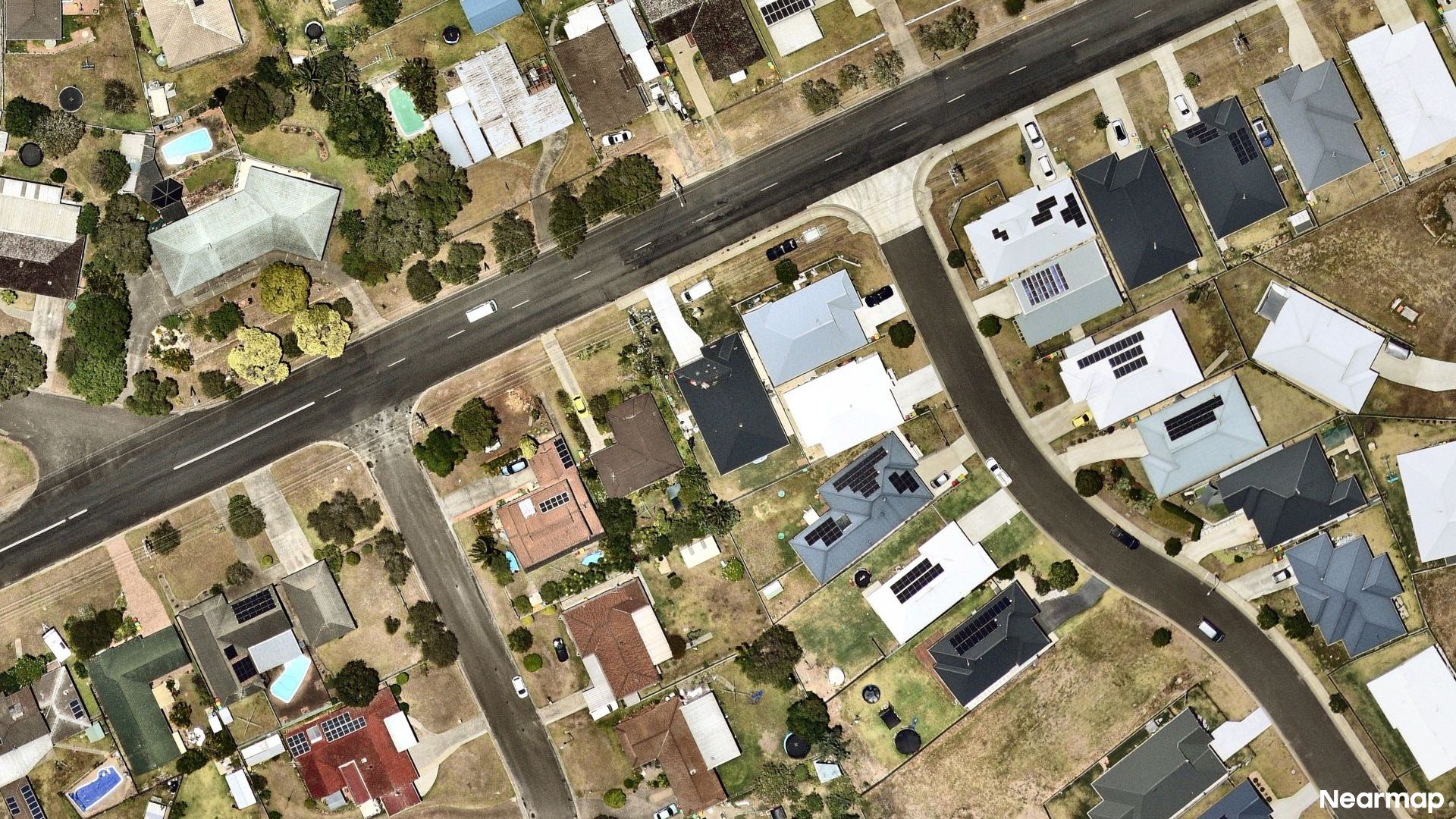 Vertical aerial view