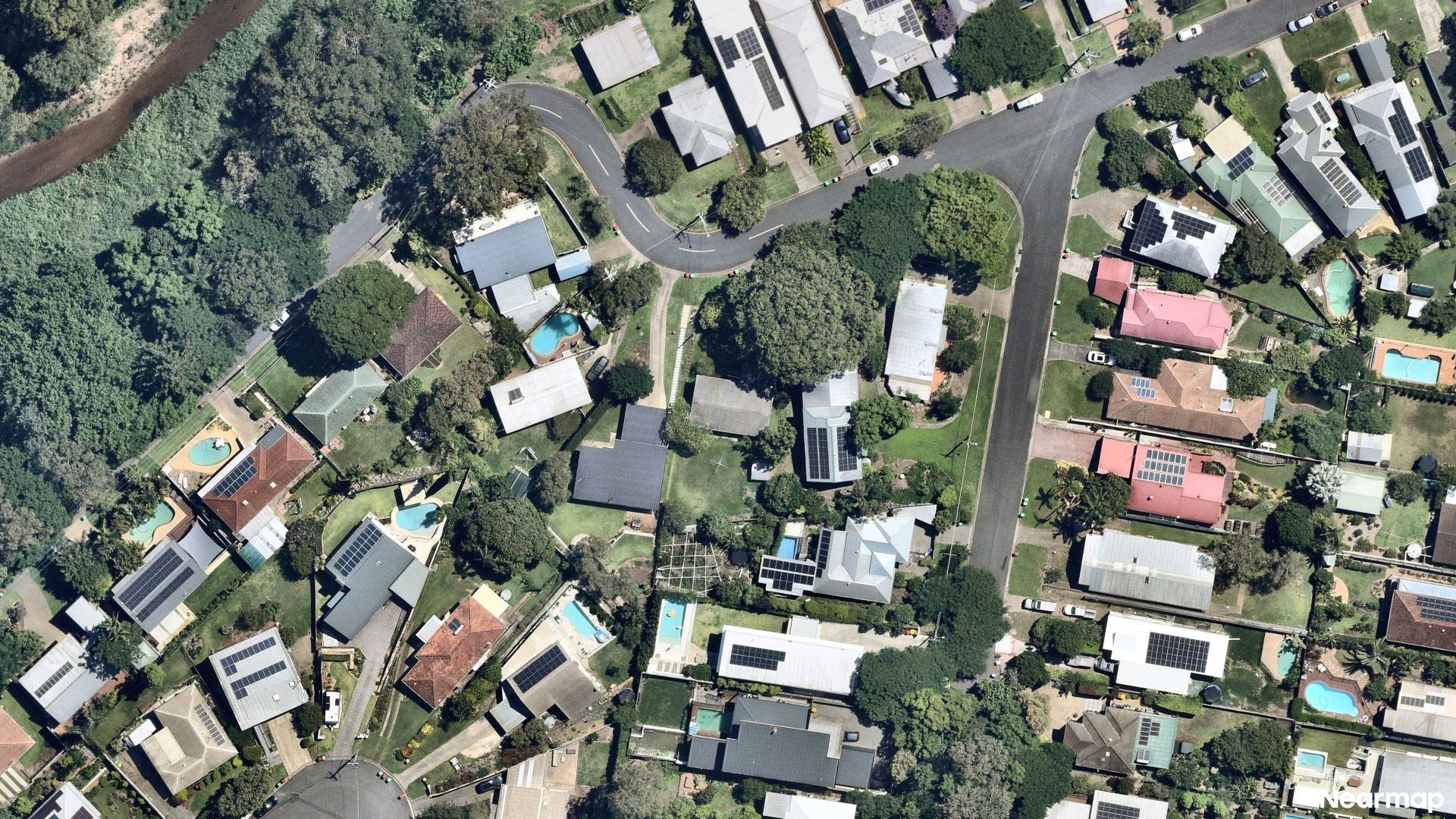 Vertical aerial view