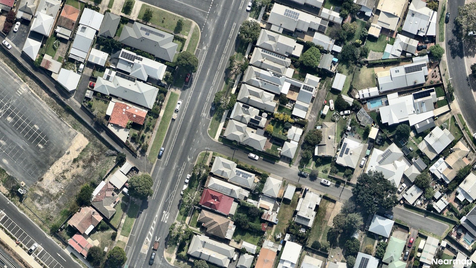 Vertical aerial view