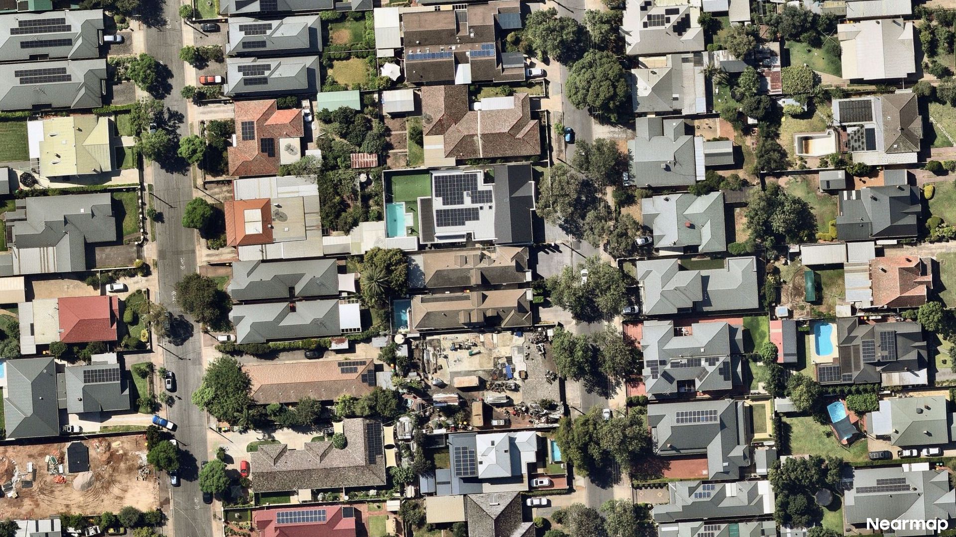 Vertical aerial view