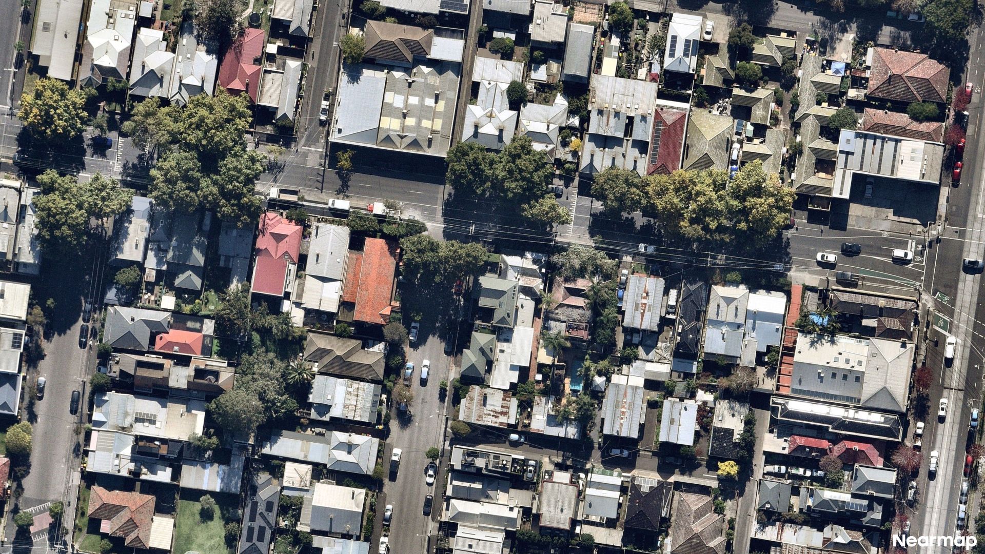 Vertical aerial view