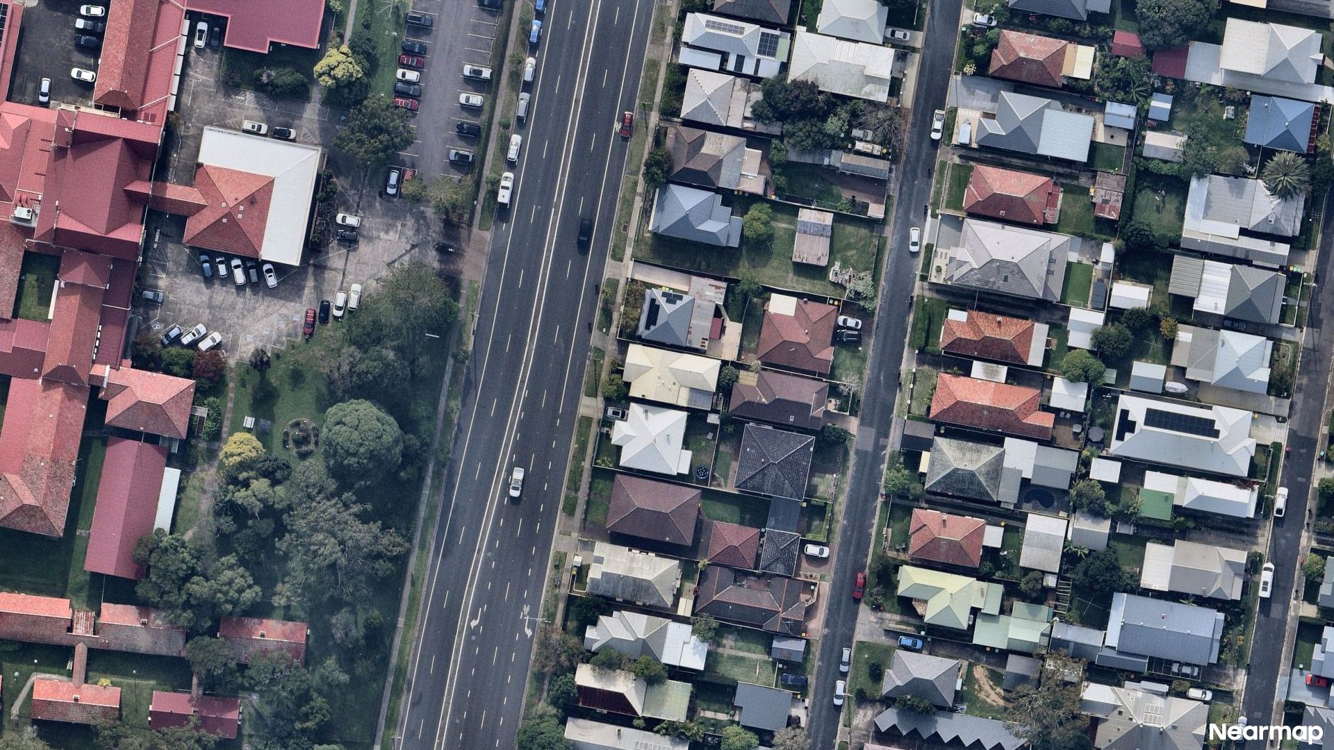 Vertical aerial view