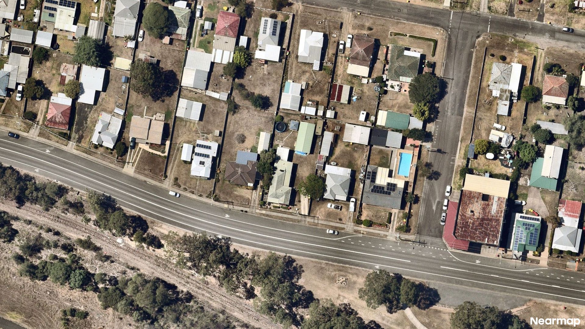 Vertical aerial view