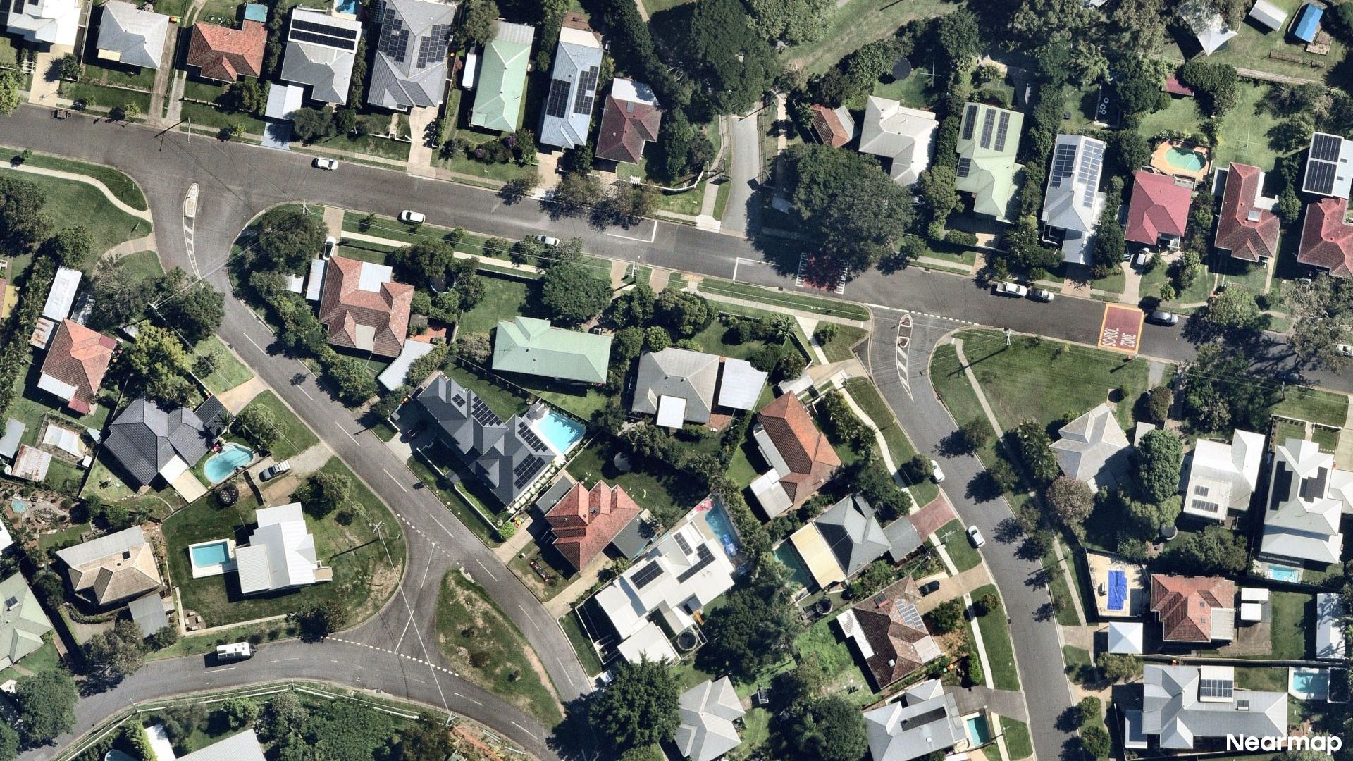 Vertical aerial view