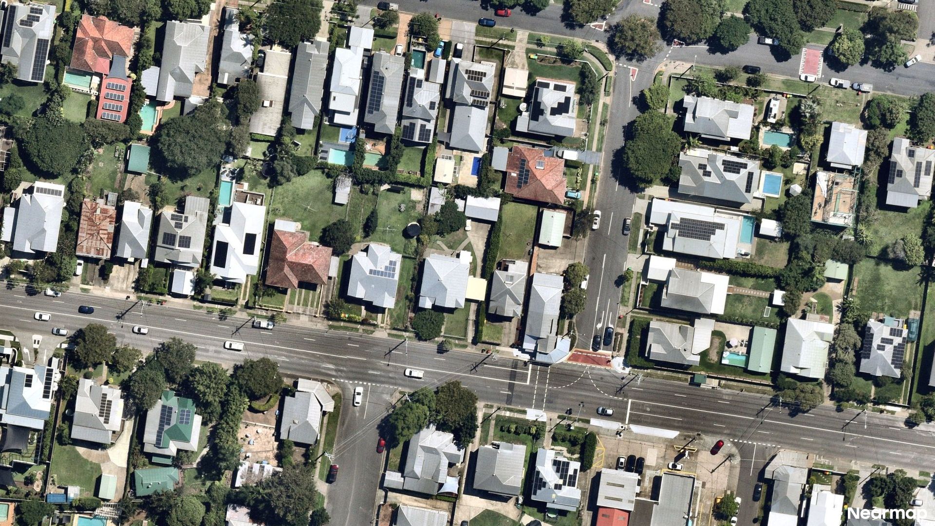 Vertical aerial view