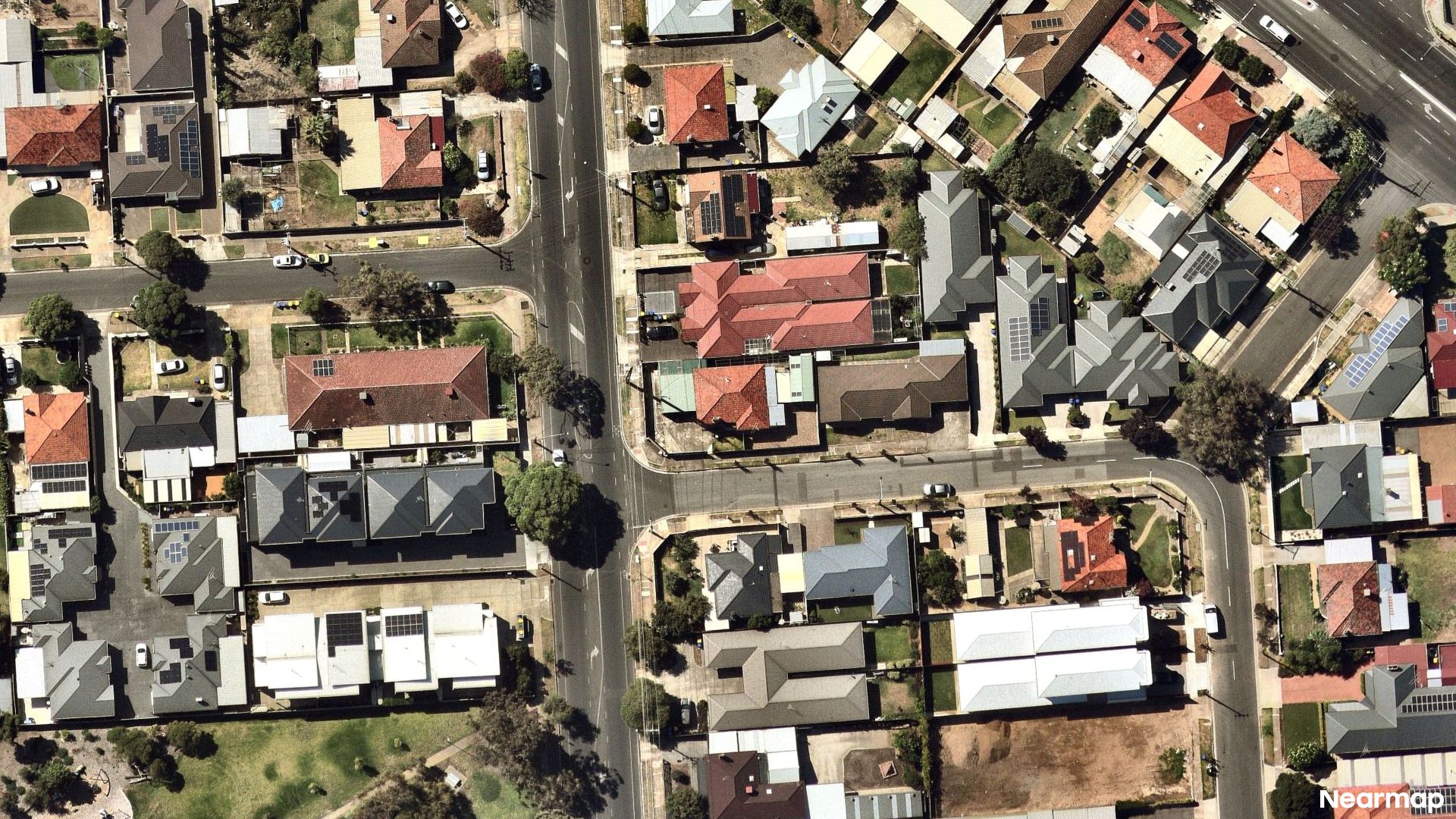 Vertical aerial view